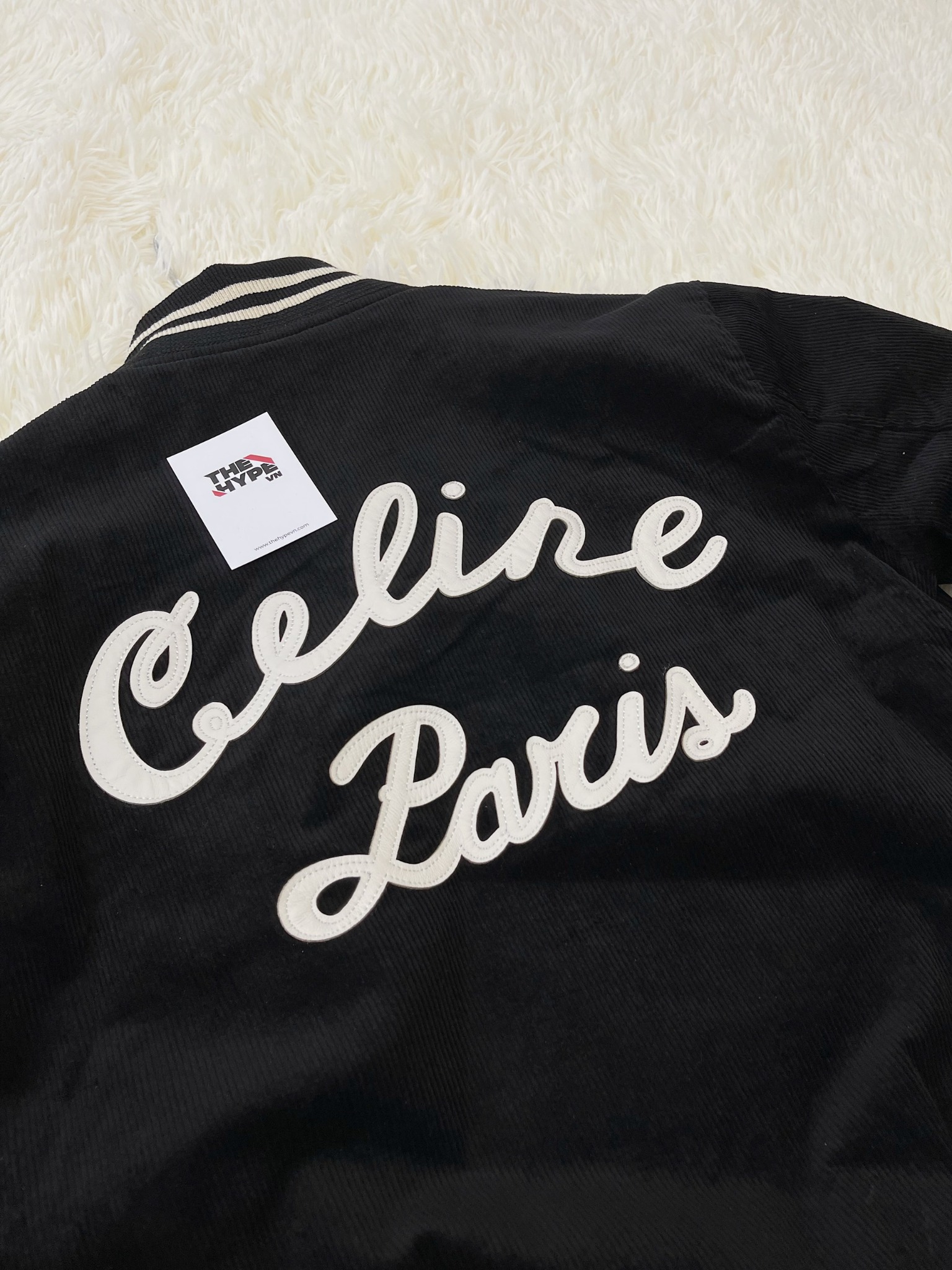 CELINE TEDDY JACKET - Áo Khoác Ce.line Teddy Coduroy (Black) [Mirror Quality]