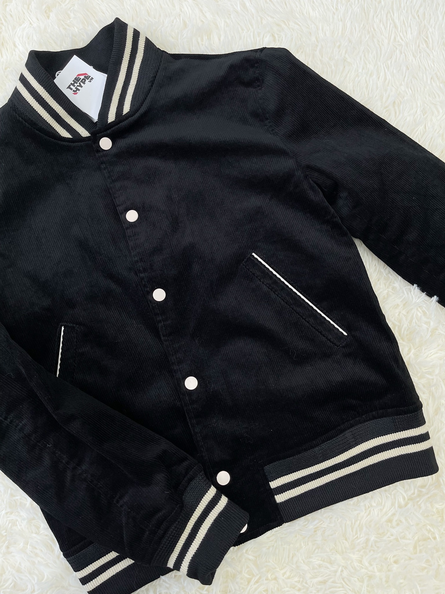 CELINE TEDDY JACKET - Áo Khoác Ce.line Teddy Coduroy (Black) [Mirror Quality]