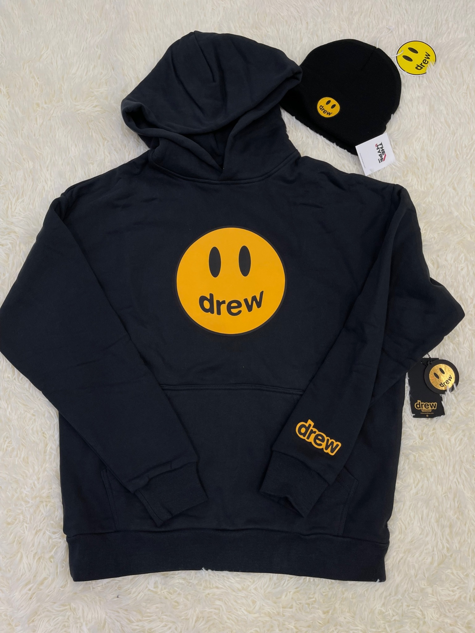DREW HOODIE- Áo Hoodie Drew House Mascot (Black) [Mirror Quality]