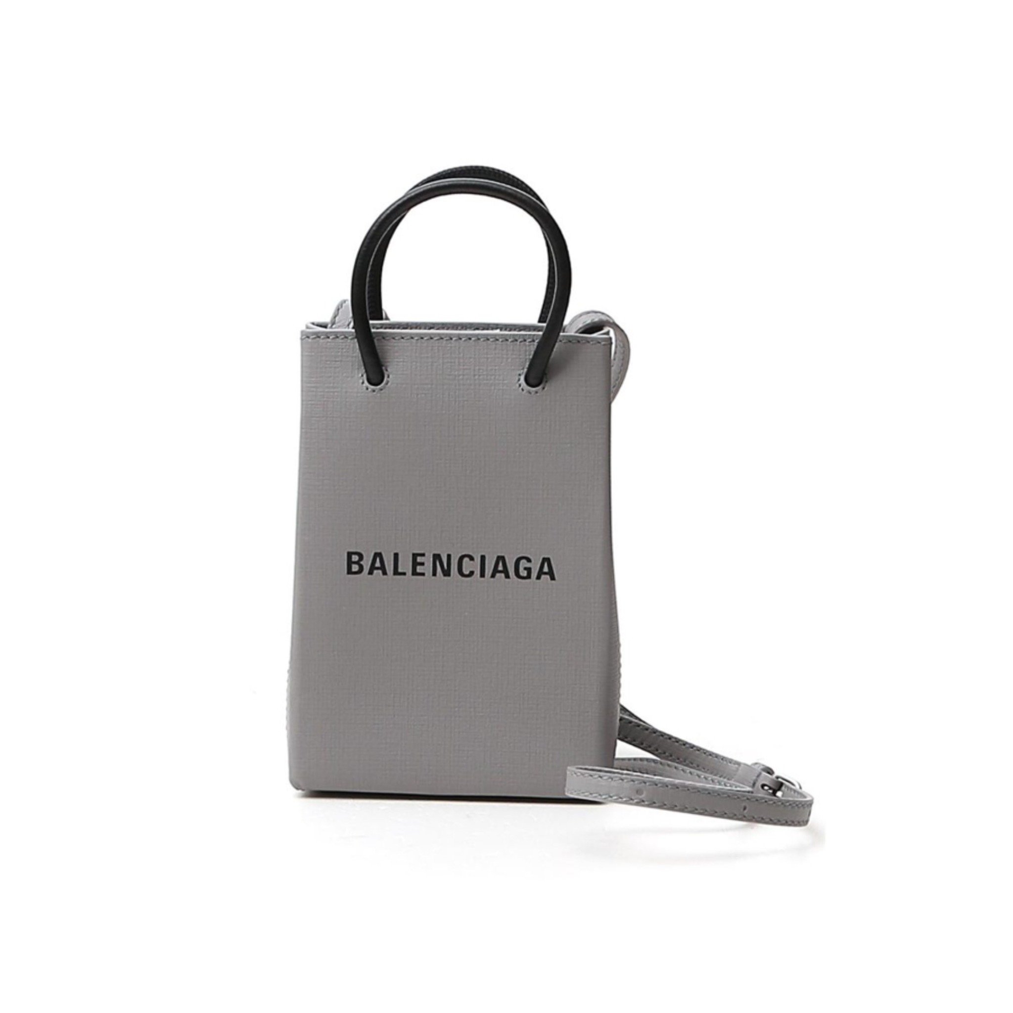 BALENCIAGA BAG - Túi Blcg Shopping Phone Holder (Grey) [Mirror Quality]