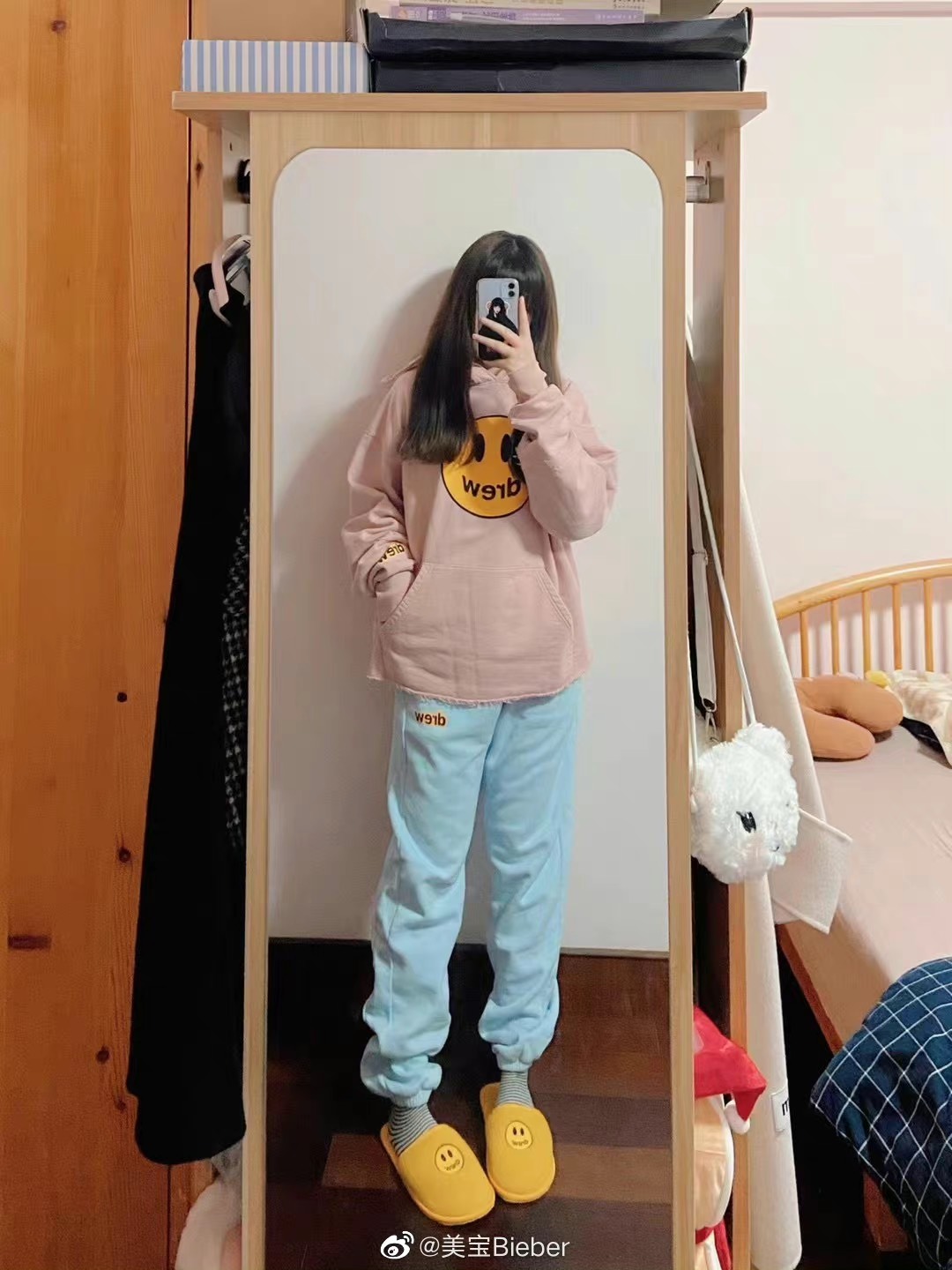 DREW HOODIE- Áo Hoodie Drew House Mascot (Dust Rose) [Mirror Quality]