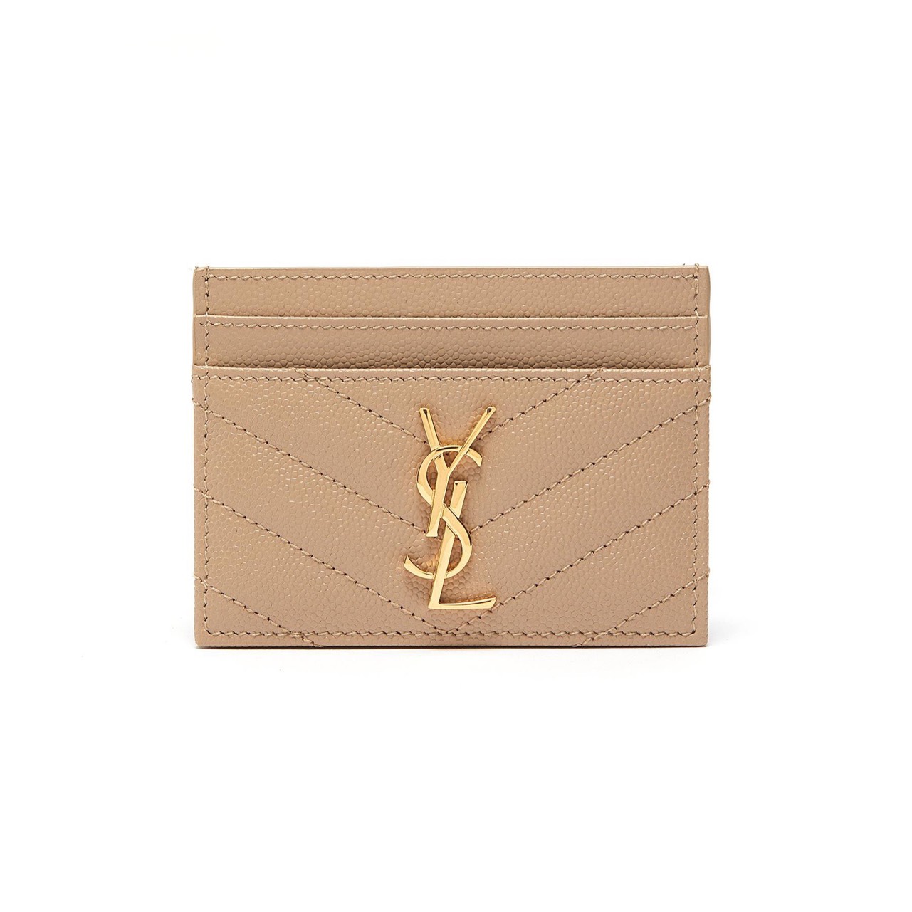 SAINT LAURENT CARD HOLDER - Ví đựng card YSL (Cream) [Mirror Quality]