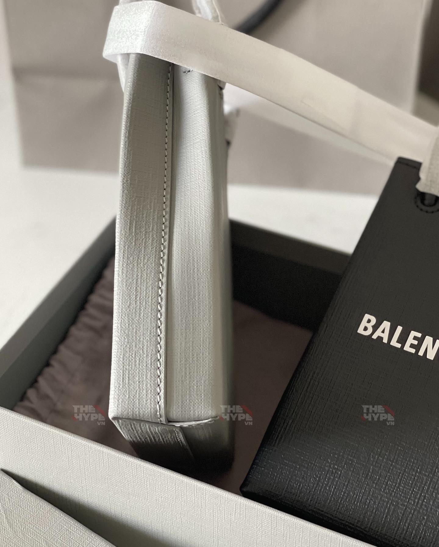 BALENCIAGA BAG - Túi Blcg Shopping Phone Holder (Grey) [Mirror Quality]