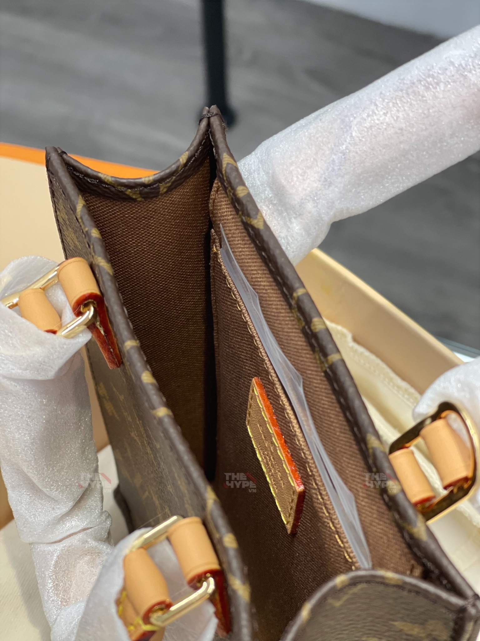 LOUIS VUITTON BAG - Túi LV Petit Sac Plat (Brown) [Mirror Quality]