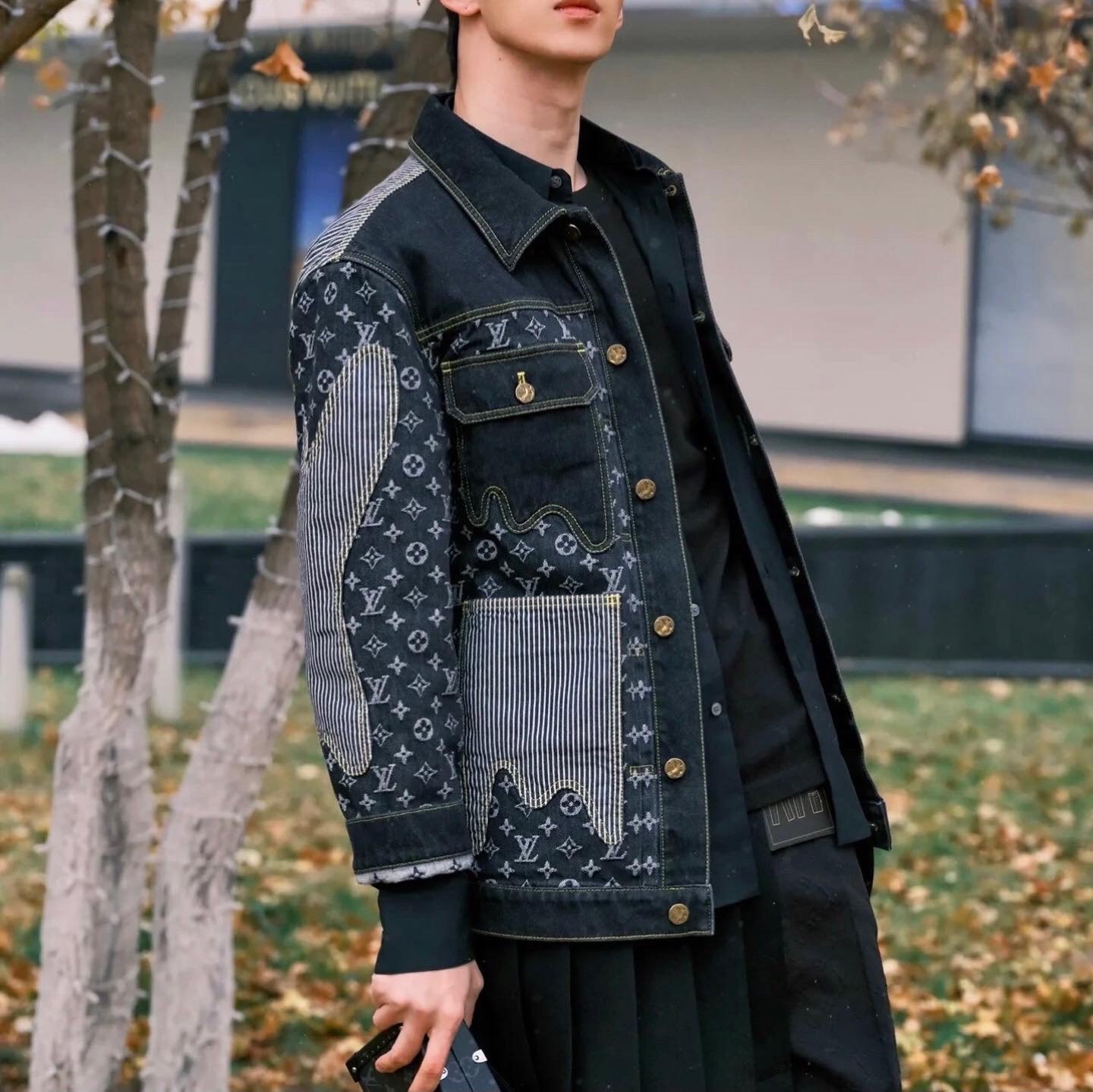 LOUIS VUITTON JACKET - Áo khoác LV Nigo Crazy Denim Monogram (Black) [Mirror Quality]