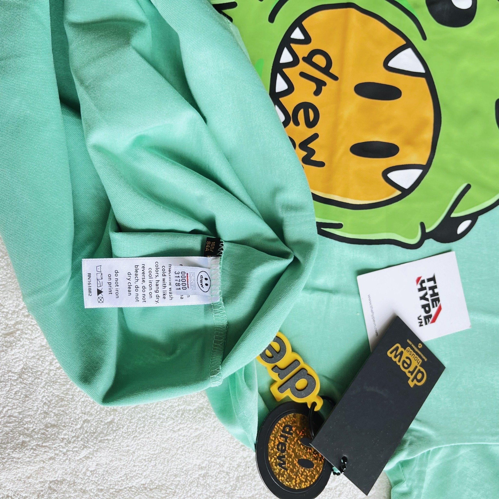 DREW TEE - Áo Drew House Dino (Mint) [Mirror Quality]
