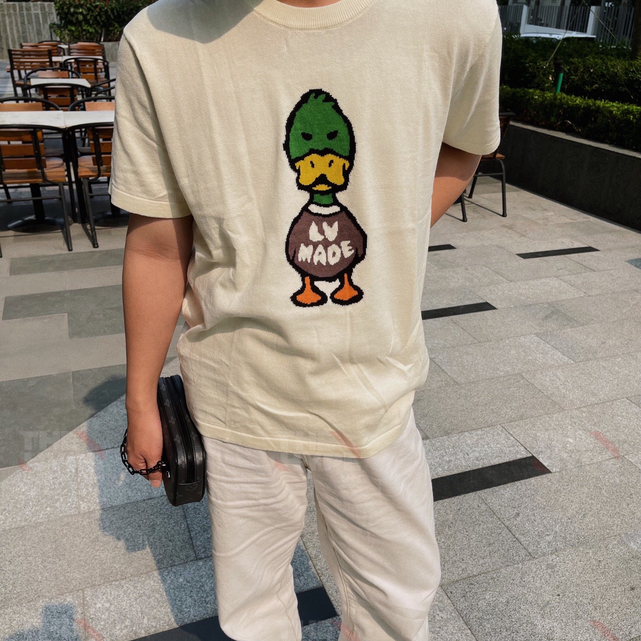 ÁO THUN LOUIS VUITTON LV NIGO JACQUARD (CREAM)