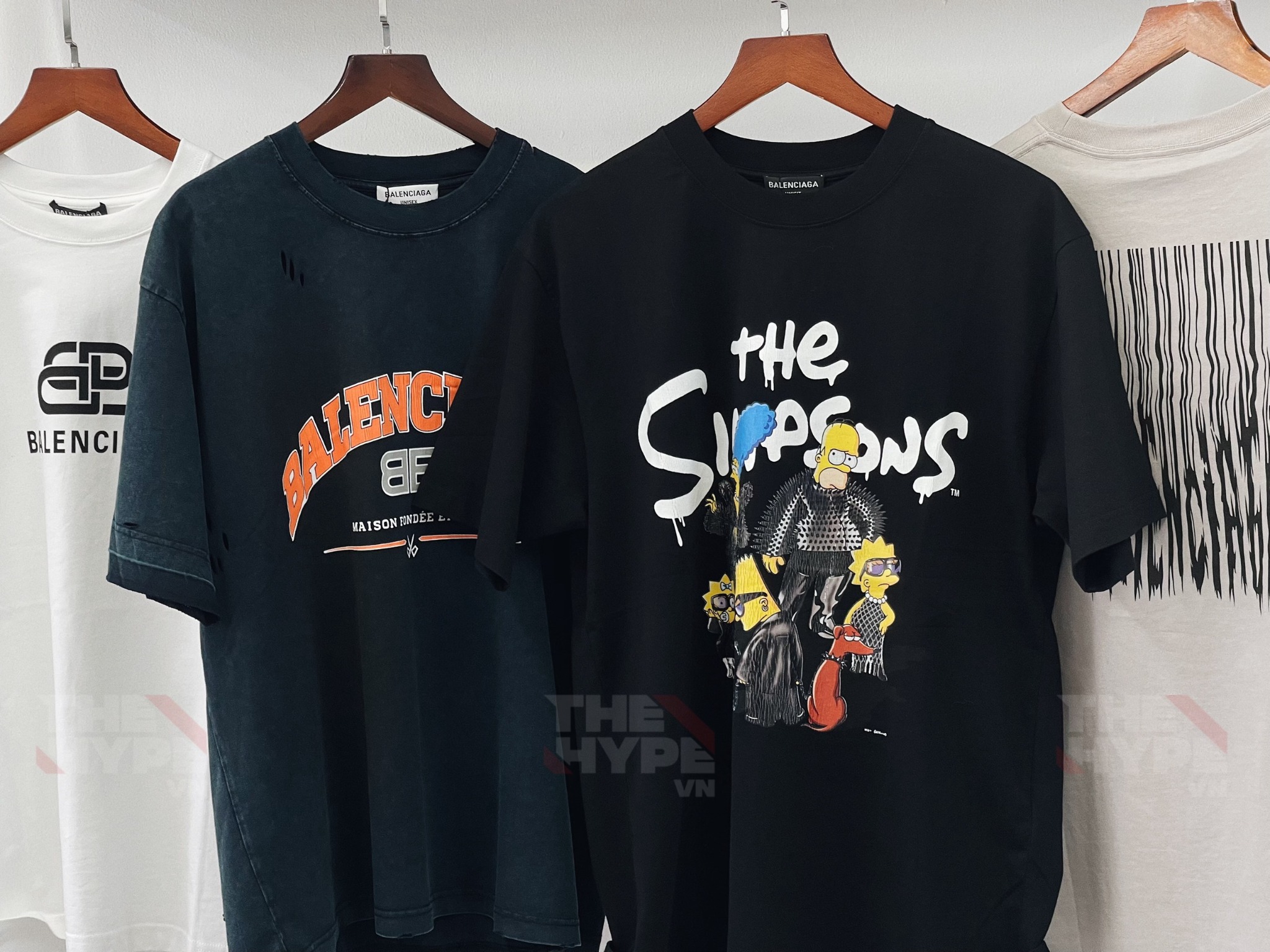 BALENCIAGA TEE - Áo Blcg Simpsons Print Cotton (Black) [Mirror Quality]