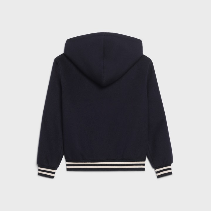 CELINE TEDDY JACKET - Áo Khoác Celine Double-Faced Cashmere (Black) [Mirror Quality]