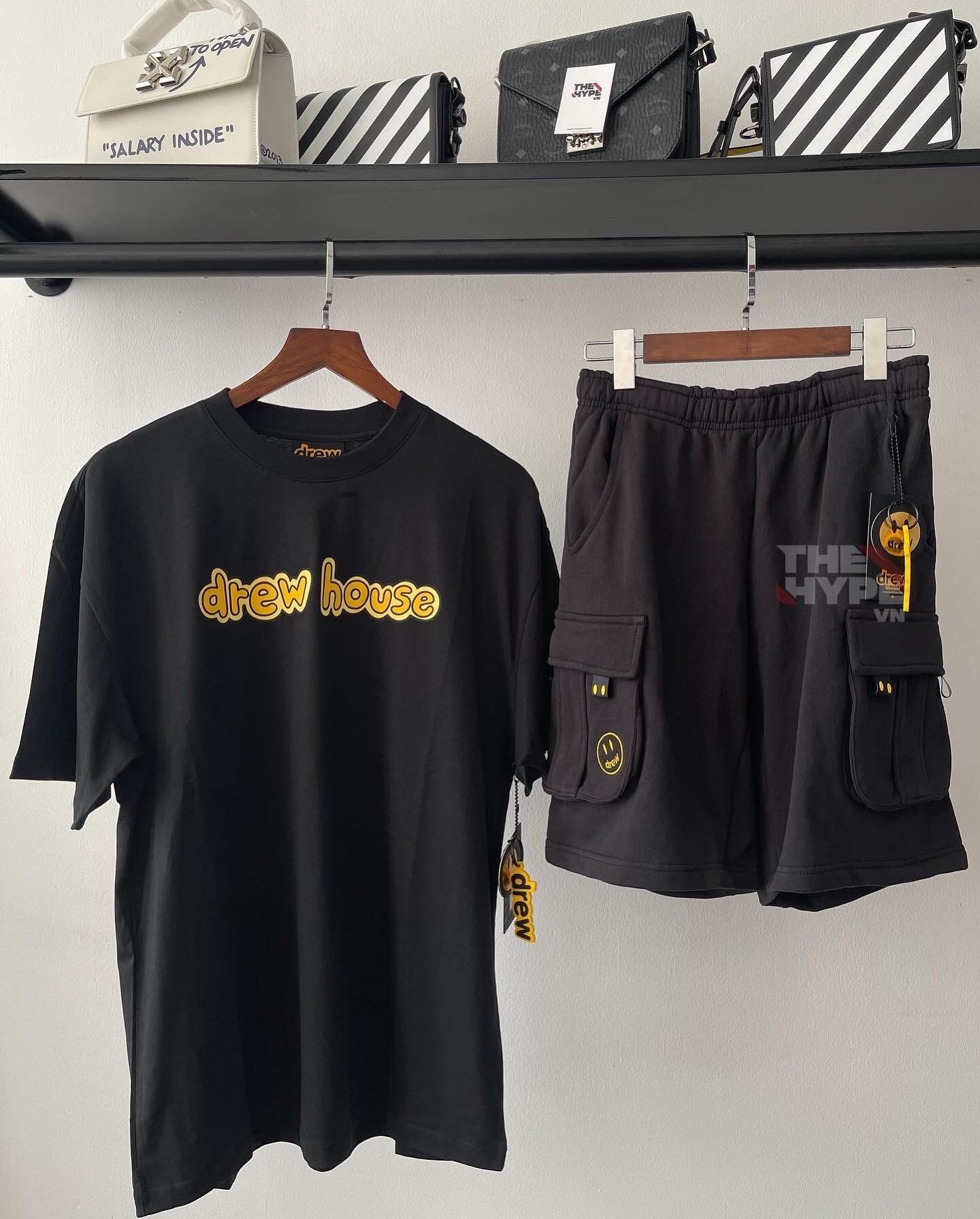 DREW TEE - Áo Drew House Font Logo SS (Black) [Mirror Quality]