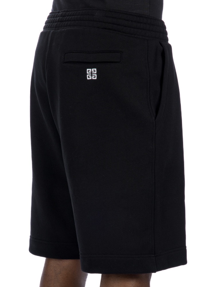 GIVENCHY SHORTS - Quần Ngắn GVC Boxy Embroidered Logo (Black) [Mirror Quality]