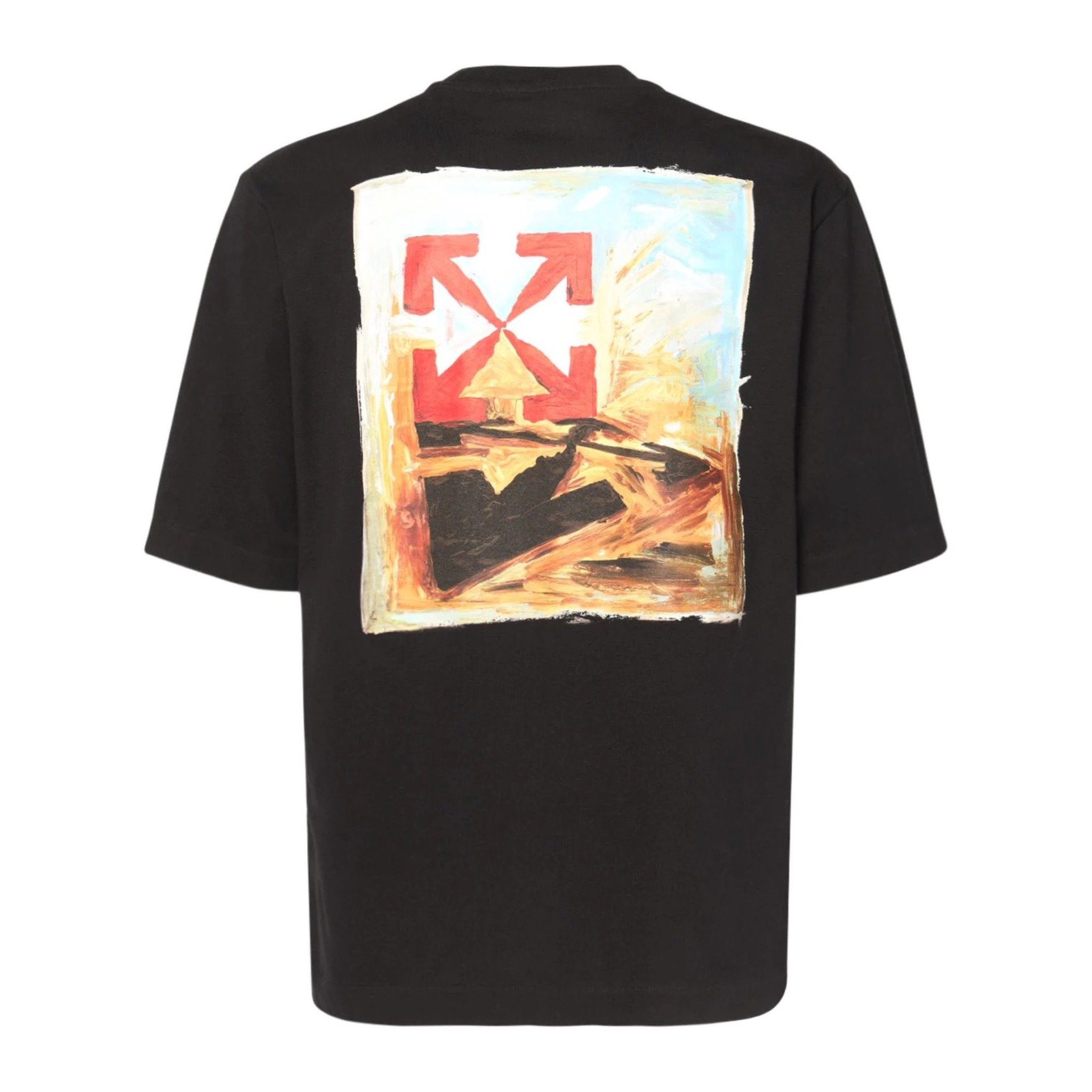 OFF-WHITE TEE - Áo Off-white Arrow On Canvas Skate (Black) [ Mirror Quaility ]