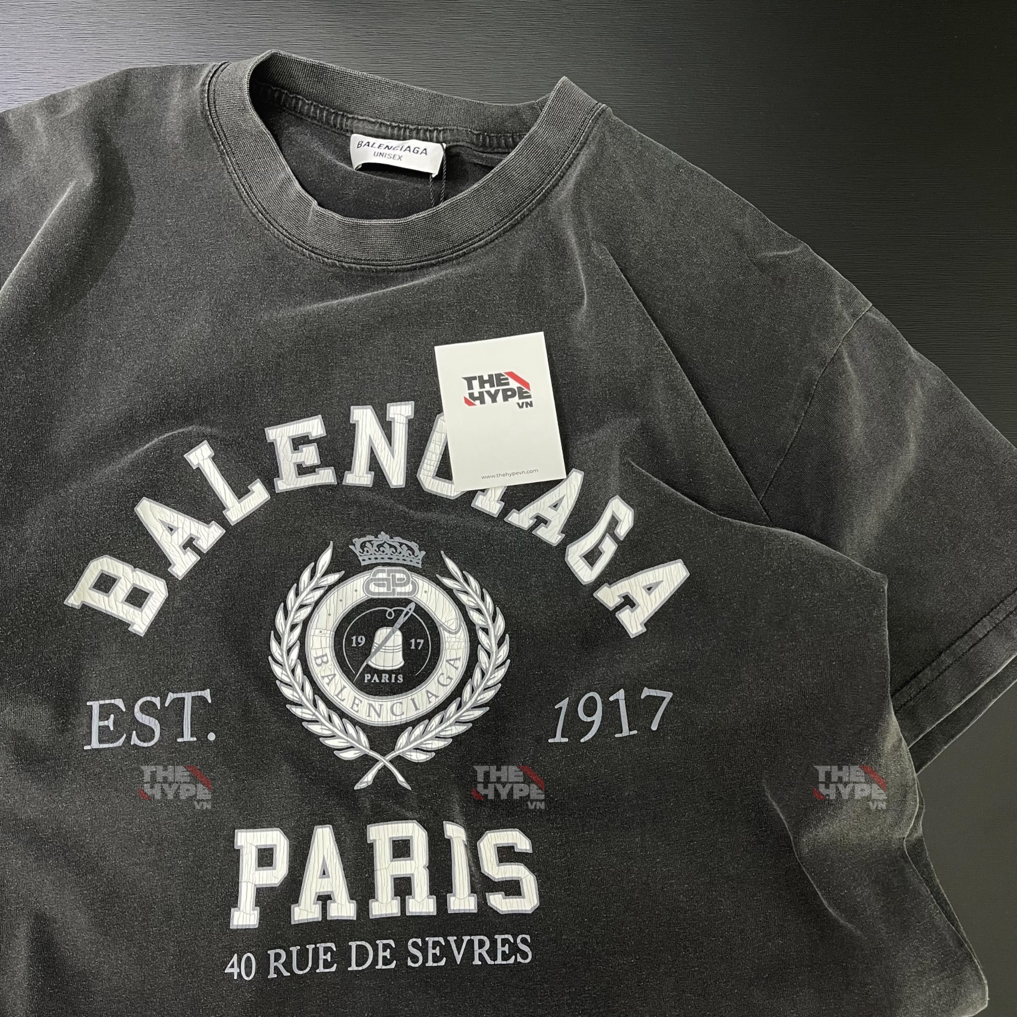 BALENCIAGA TEE - Áo Blcg 1917 (Black) [Mirror Quality]