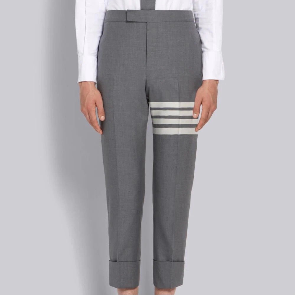 THOM BROWNE PANTS - Quần Tây TB 4 Bar (Grey) [Mirror quality]