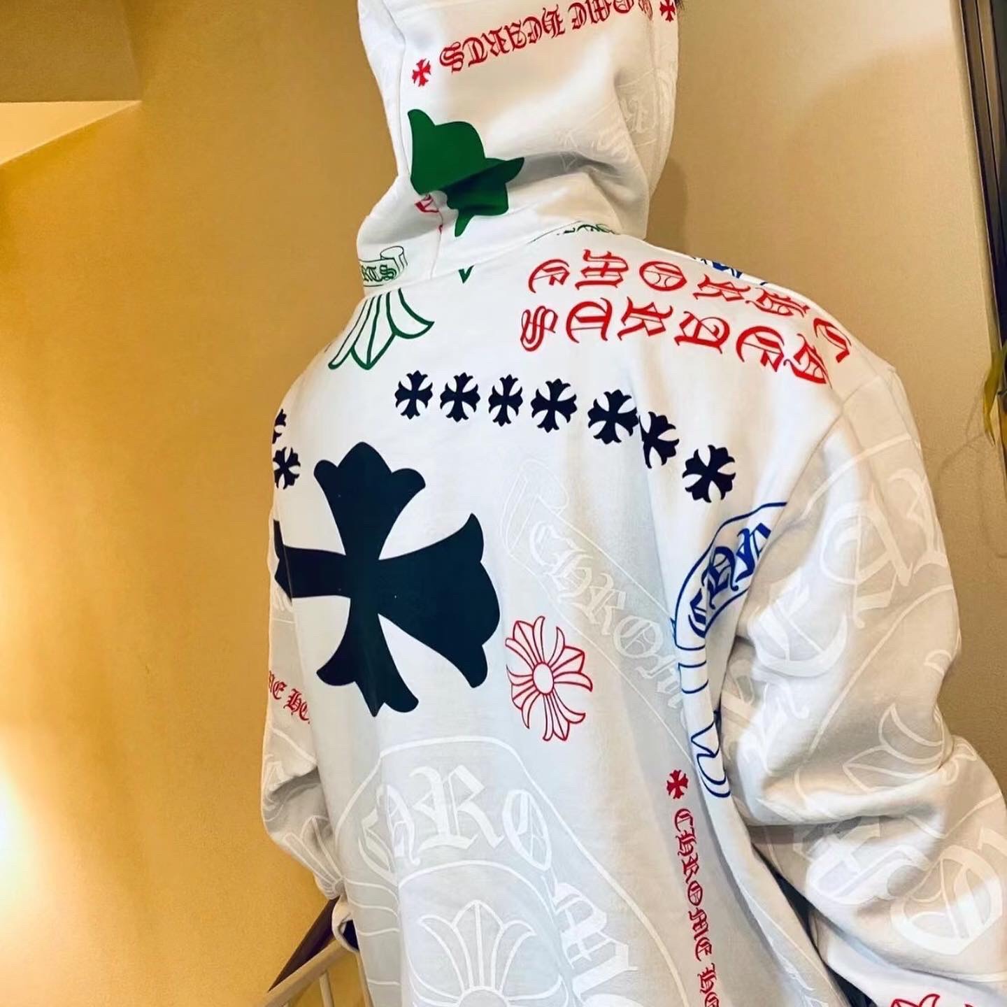 CHROME HEARTS HOODIE - Áo Nỉ CH Stencil Matty Boy (White) [MIRROR QUALITY]