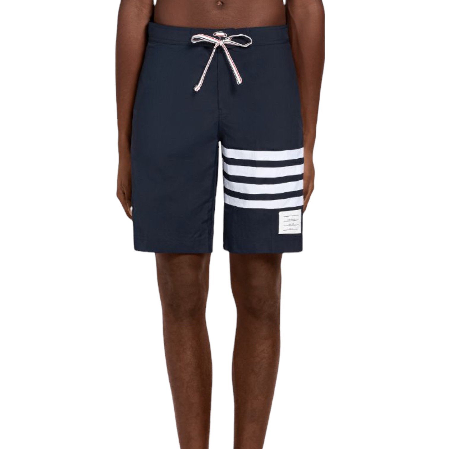 THOM BROWNE SHORTS - Quần Shorts TB Nylon 4 Bar (Navy) [Mirror quality]