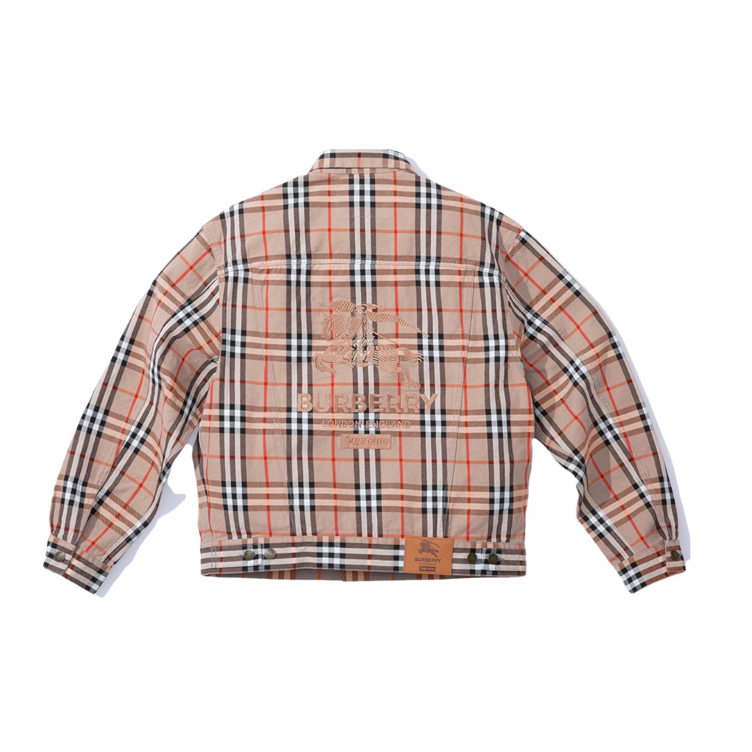SUPREME JACKET- Áo Khoác Supreme Collab BBR Stripe (Brown) [Mirror Quality]