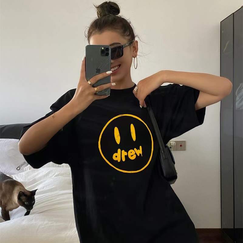 DREW TEE - Áo Thun Drew Painted Logo (Black) [Mirror Quality]
