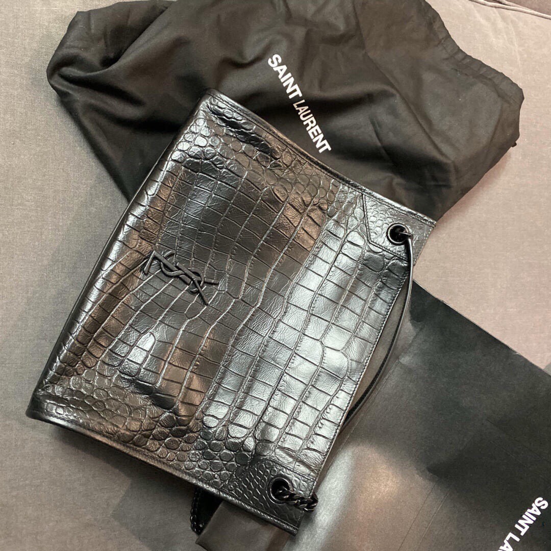 SAINT LAURENT BAG -Túi YSL Niki Shopping Tote (Black) [Mirror Quality]