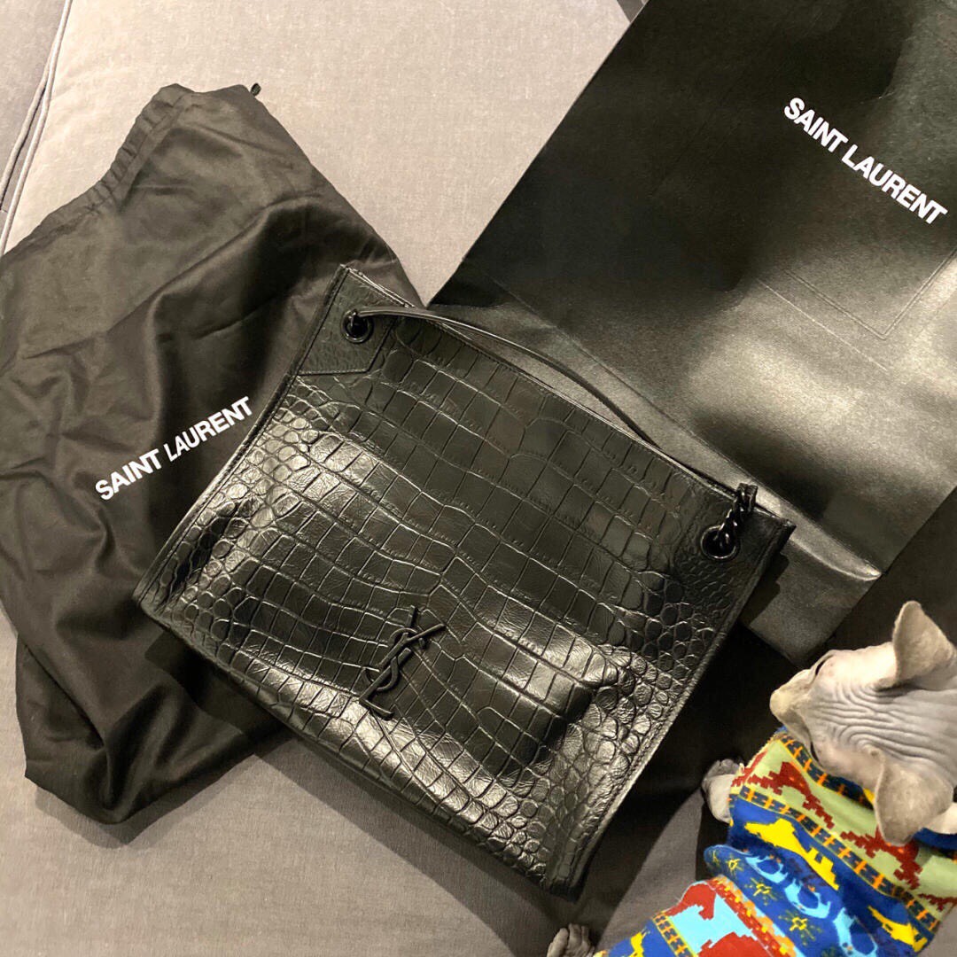 SAINT LAURENT BAG -Túi YSL Niki Shopping Tote (Black) [Mirror Quality]