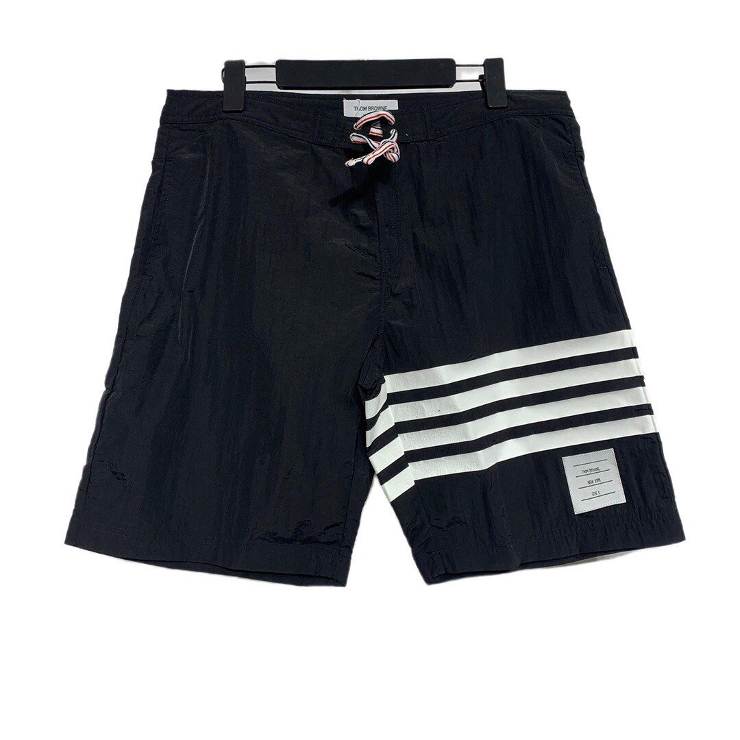 THOM BROWNE SHORTS - Quần Shorts TB Nylon 4 Bar (Navy) [Mirror quality]