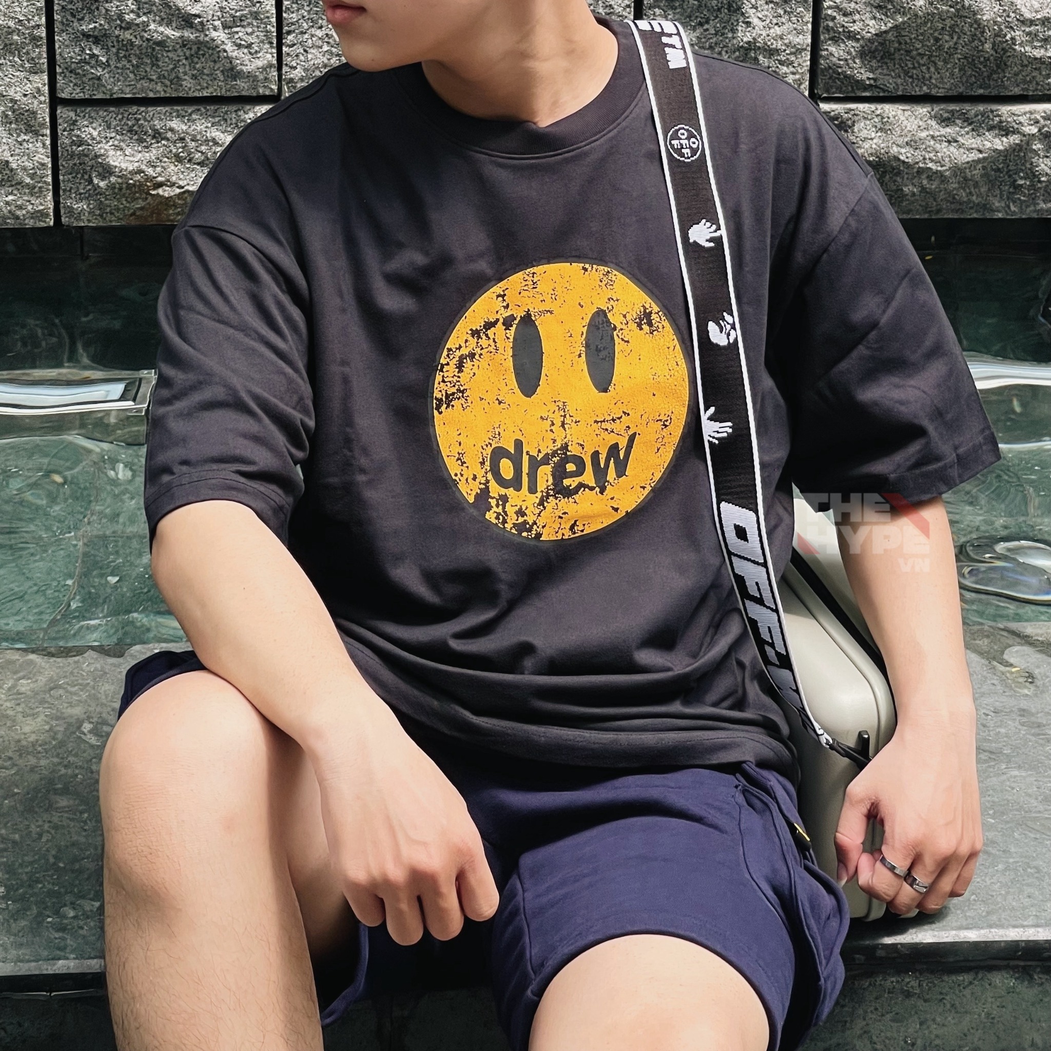 DREW TEE - Áo Drew House Mascot Faded (Black) [Mirror Quality]