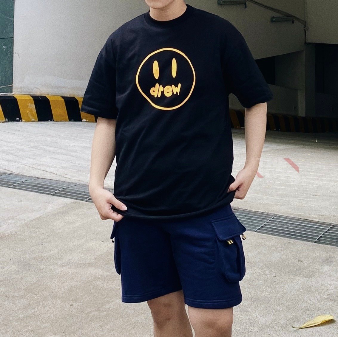 DREW TEE - Áo Thun Drew Painted Logo (Black) [Mirror Quality]
