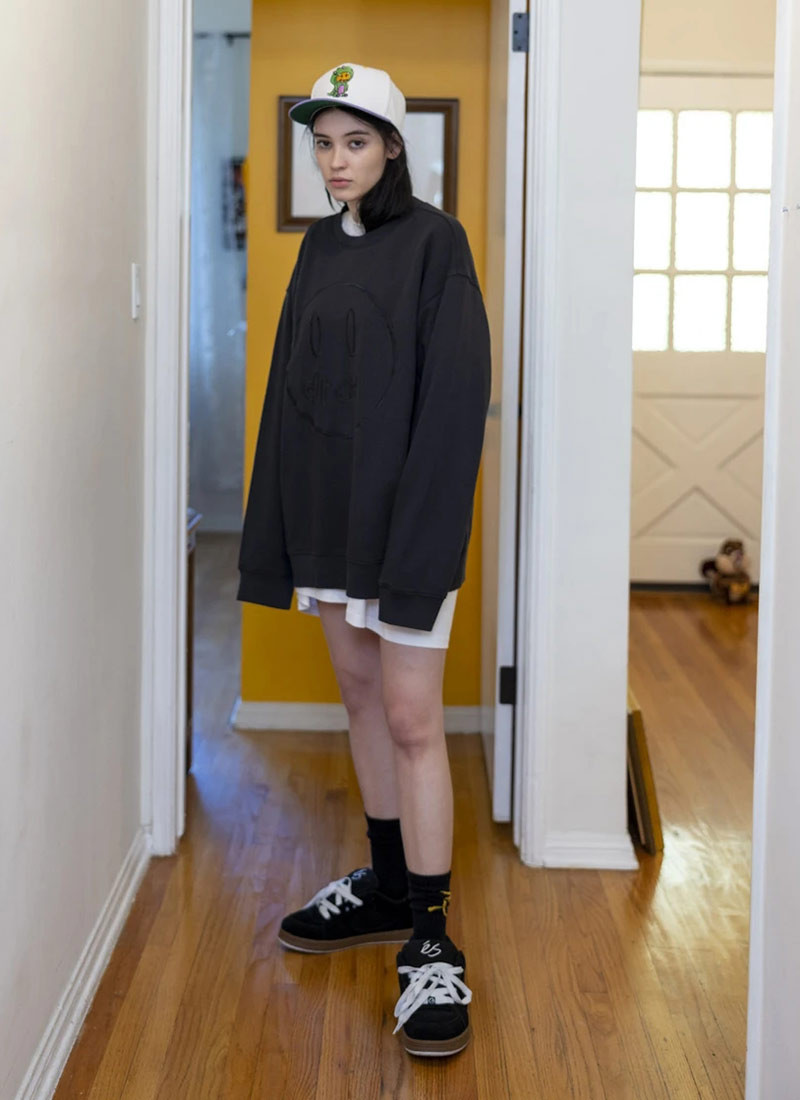 DREW SWEATER - Áo Drew House Sketch Crewneck (Black) [Mirror Quality]