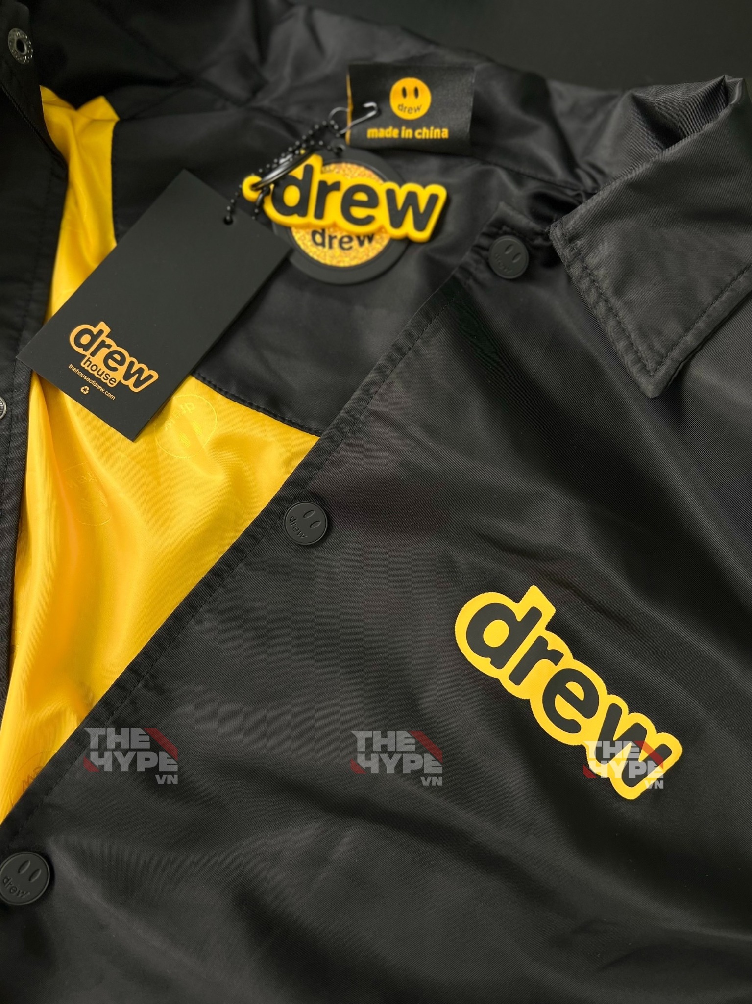 Áo Khoác Drew House Coaches Mascot Back (Black) [Mirror Quality]