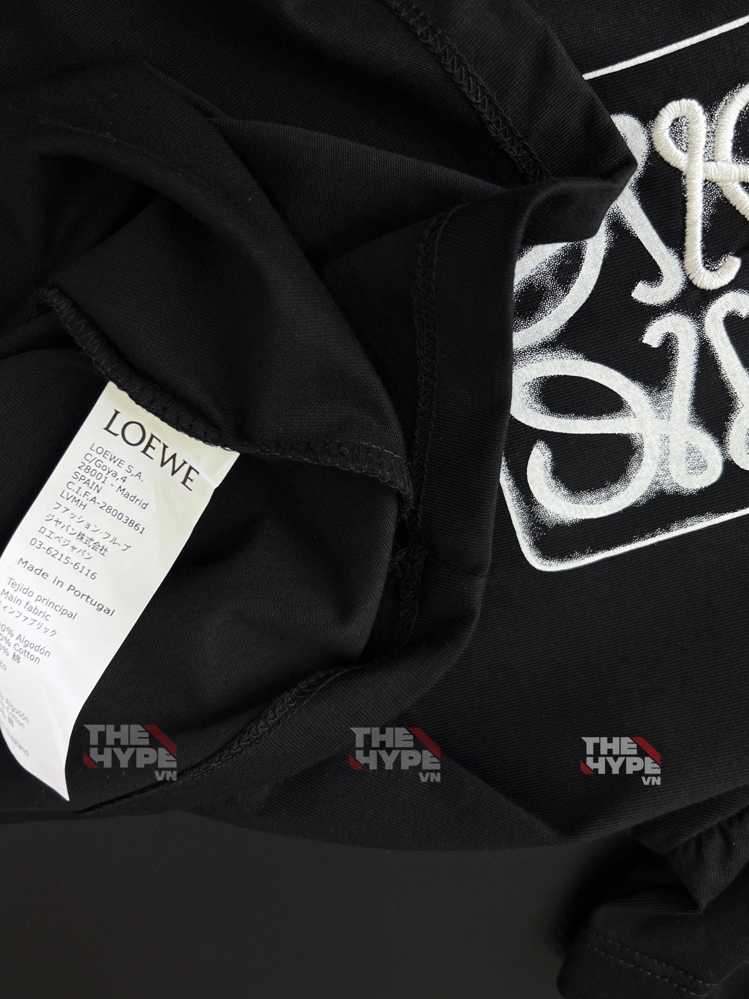 Áo Thun Loewe Anagram (Black) [Mirror Quality]