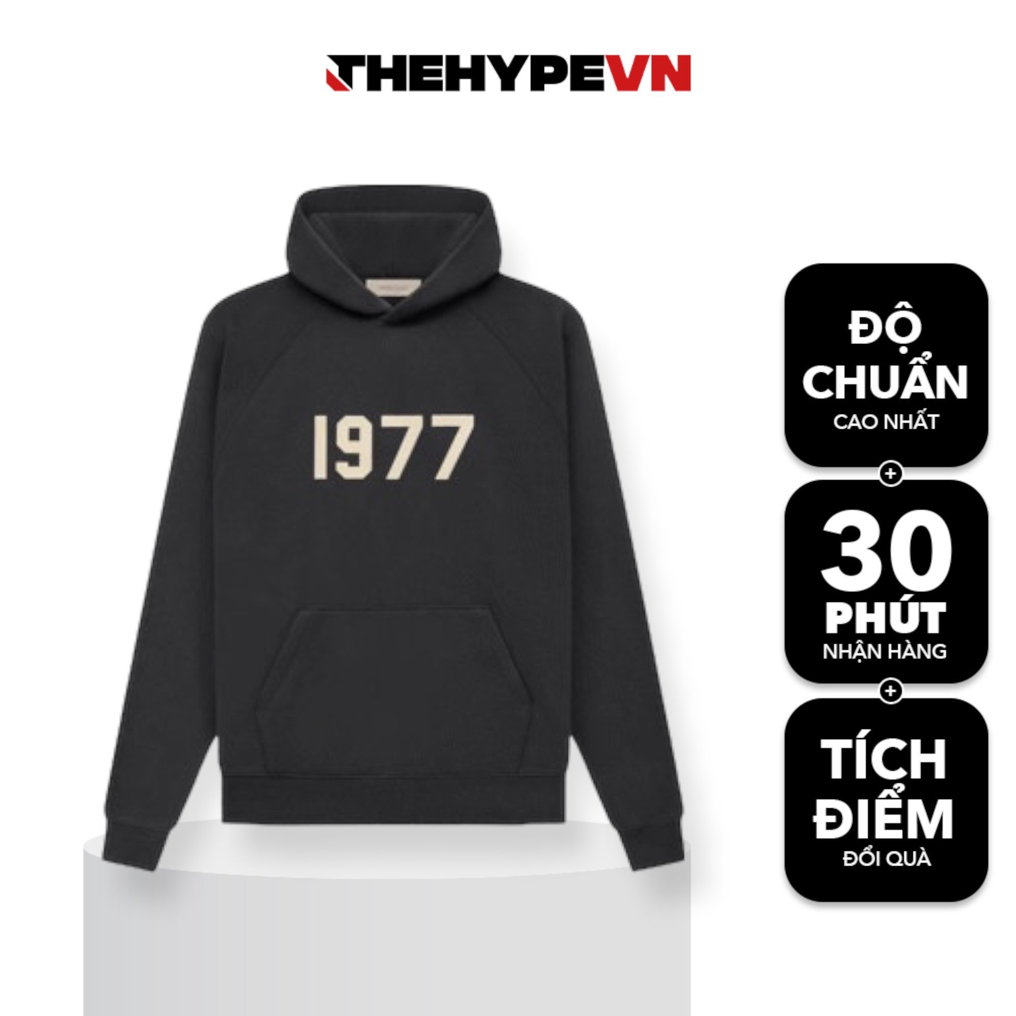 Áo Hoodie FOG 1977 Collection Printed (Iron) [Mirror Quality]