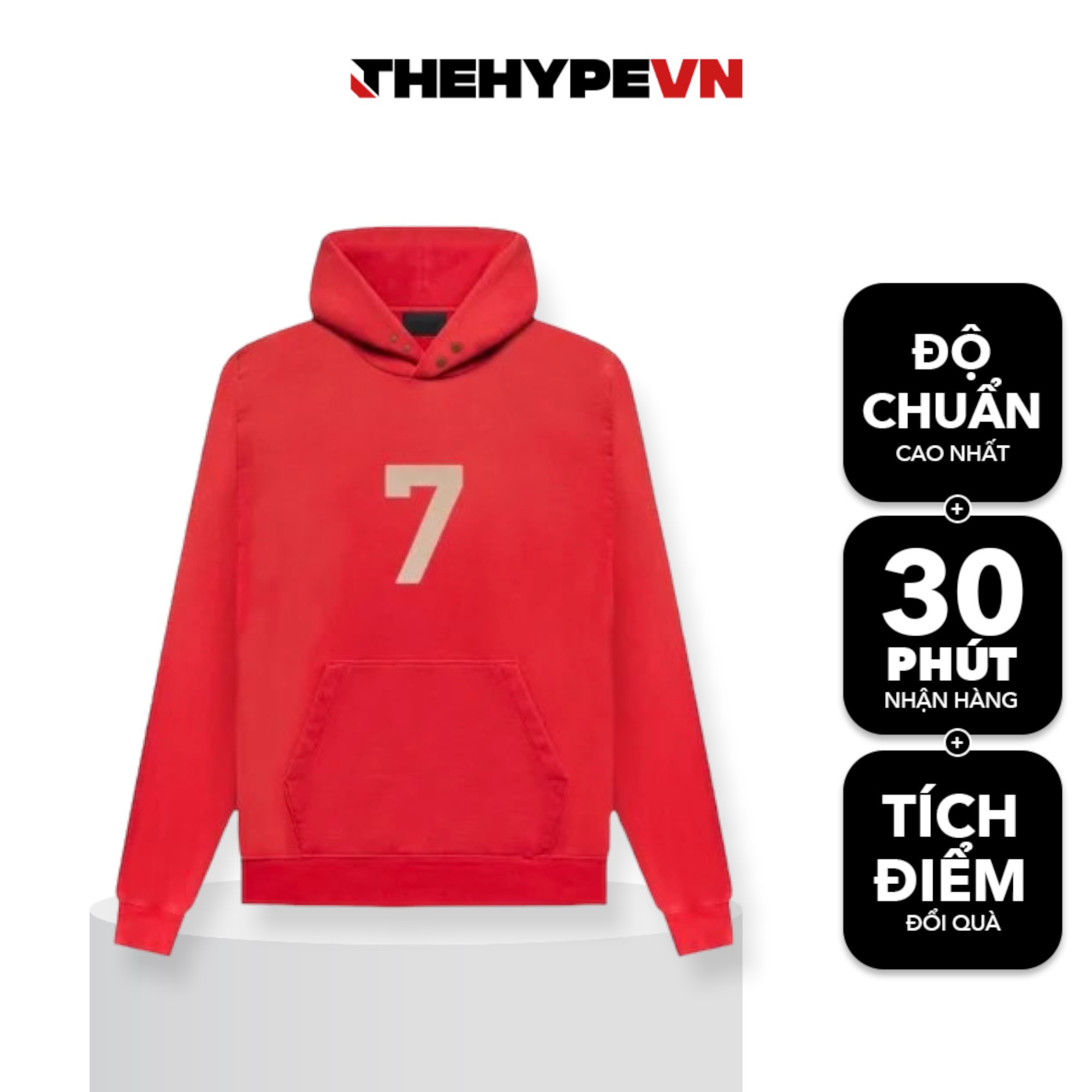 FOG HOODIE - Áo Nỉ FOG 7th Collection Printed (Red) [Mirror Quality]