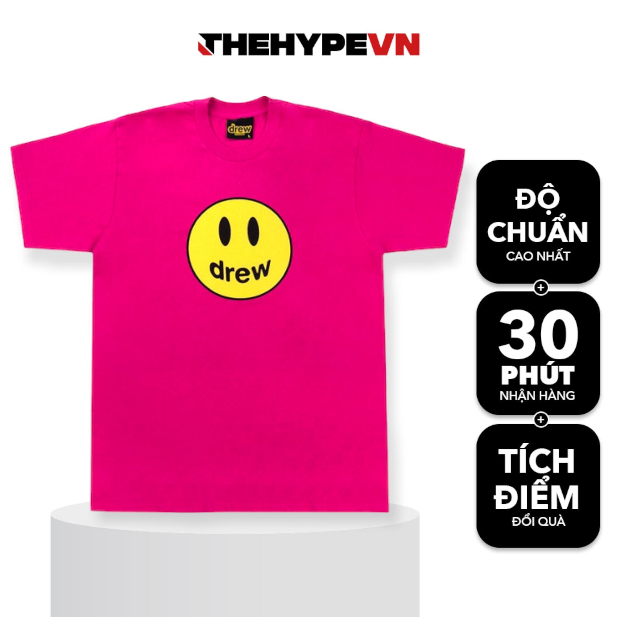 Áo Thun Drew Tee House Mascot (magenta) [Mirror Quality]