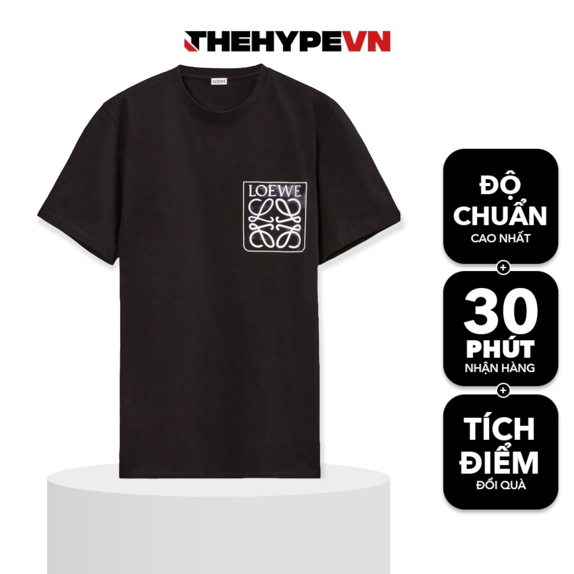 Áo Thun Loewe Anagram (Black) [Mirror Quality]