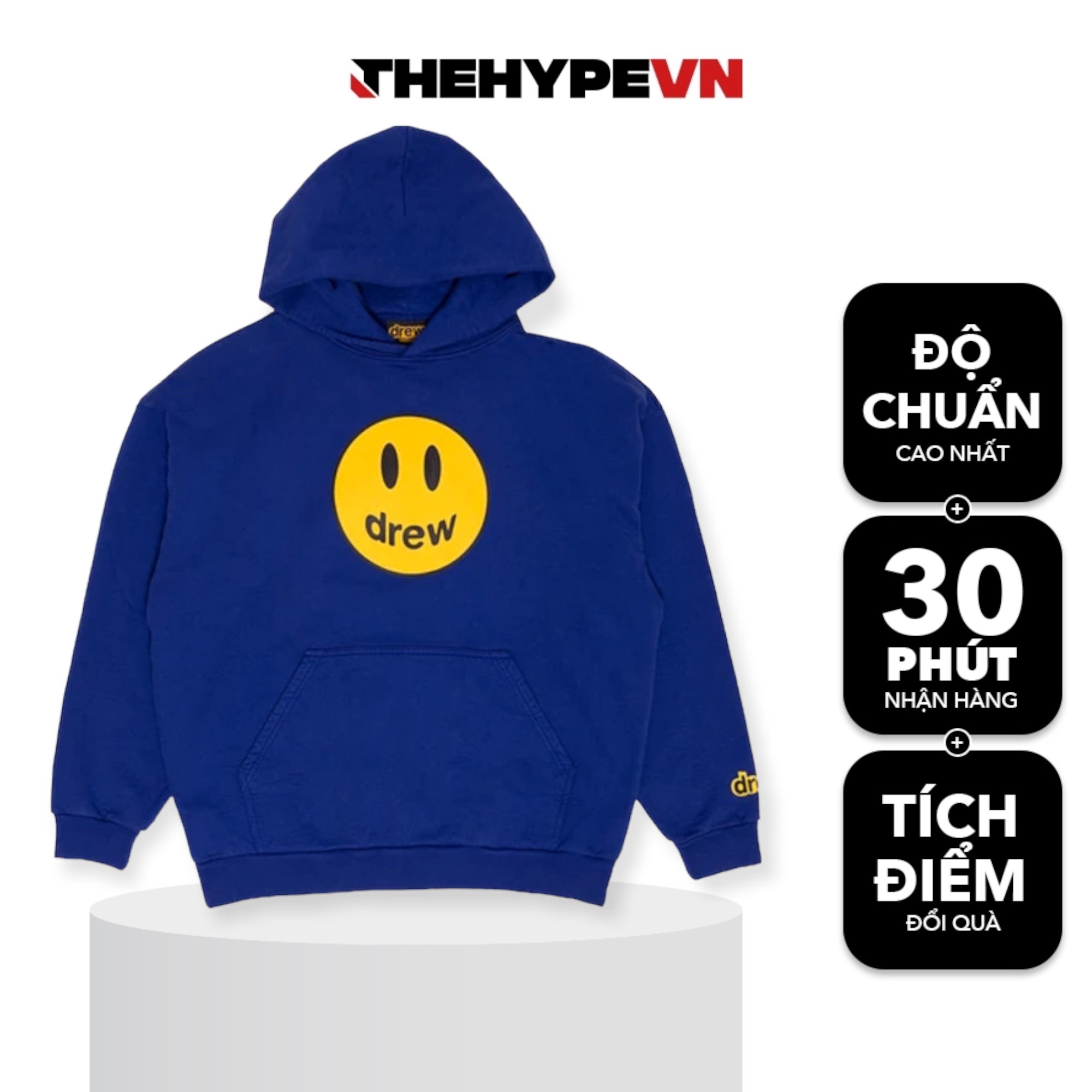 DREW HOODIE - Áo Drew House Mascot (Ink) [Mirror Quality]