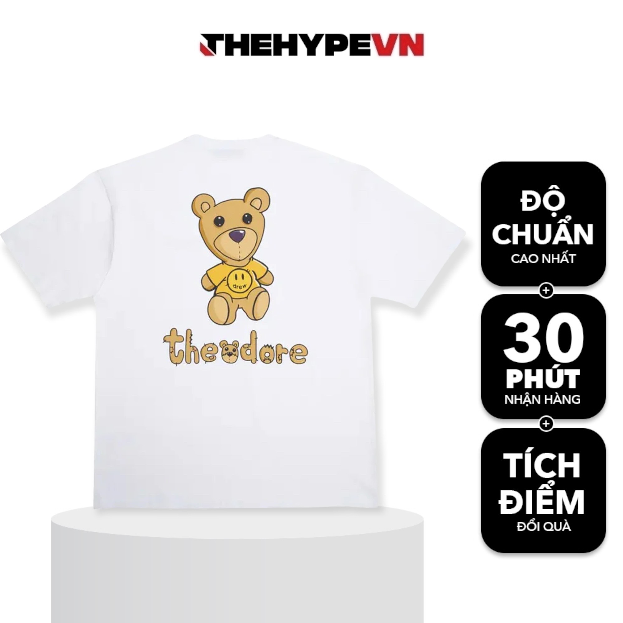 DREW TEE - Áo Thun Drew Theodore Season 2022 (Trắng) [Mirror Quality]