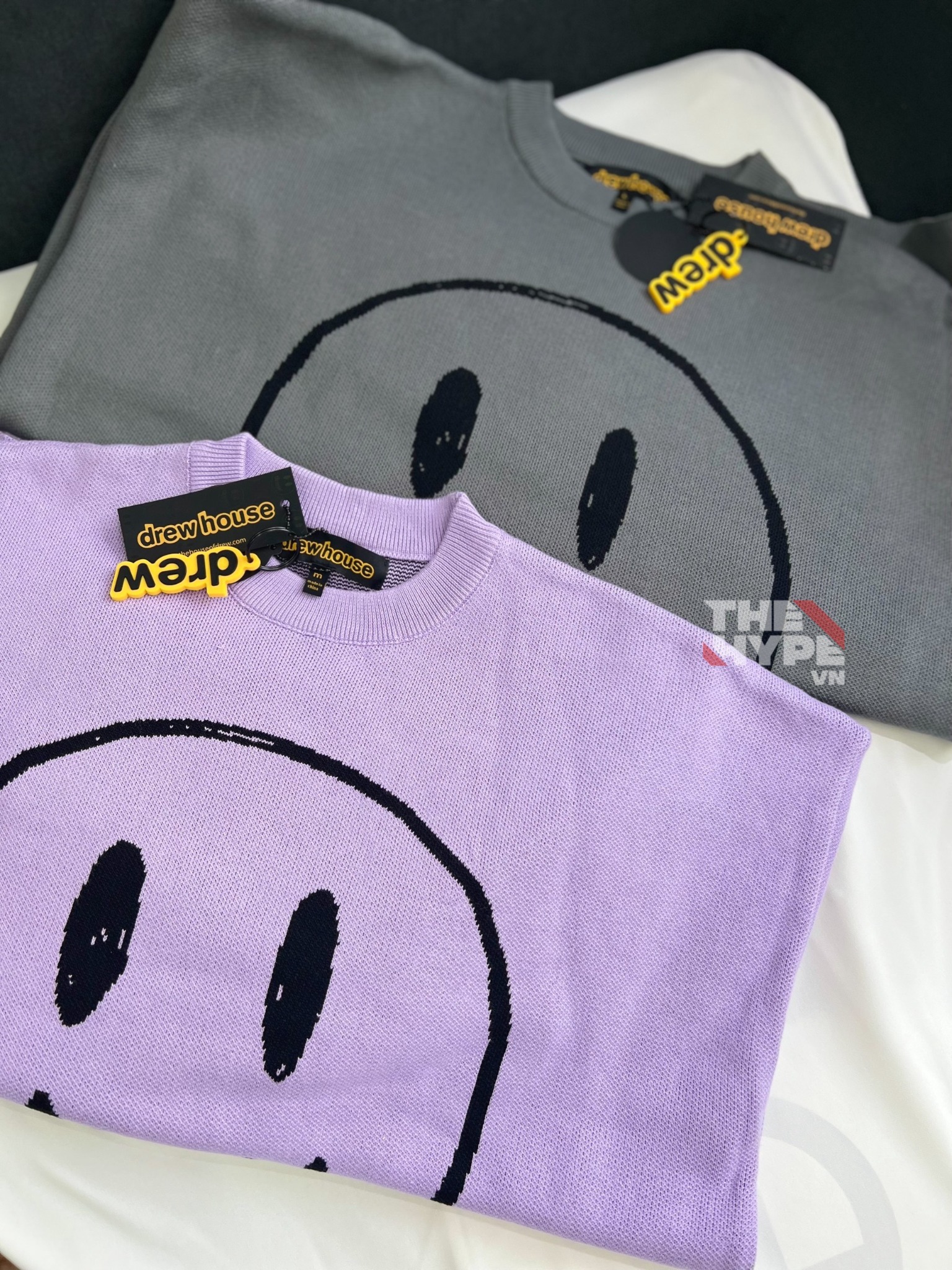 DREW SWEATER - Áo Sweater Drew House Mascot Painted Crewneck Sweater (Lavender) [Mirror Quality]