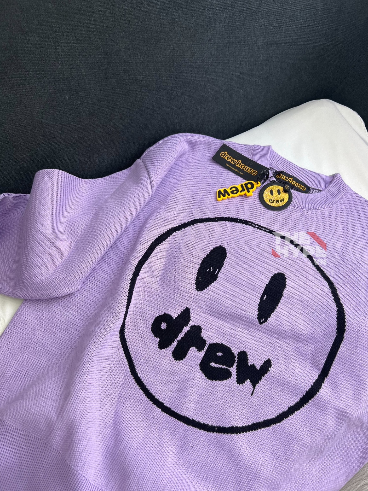 DREW SWEATER - Áo Sweater Drew House Mascot Painted Crewneck Sweater (Lavender) [Mirror Quality]