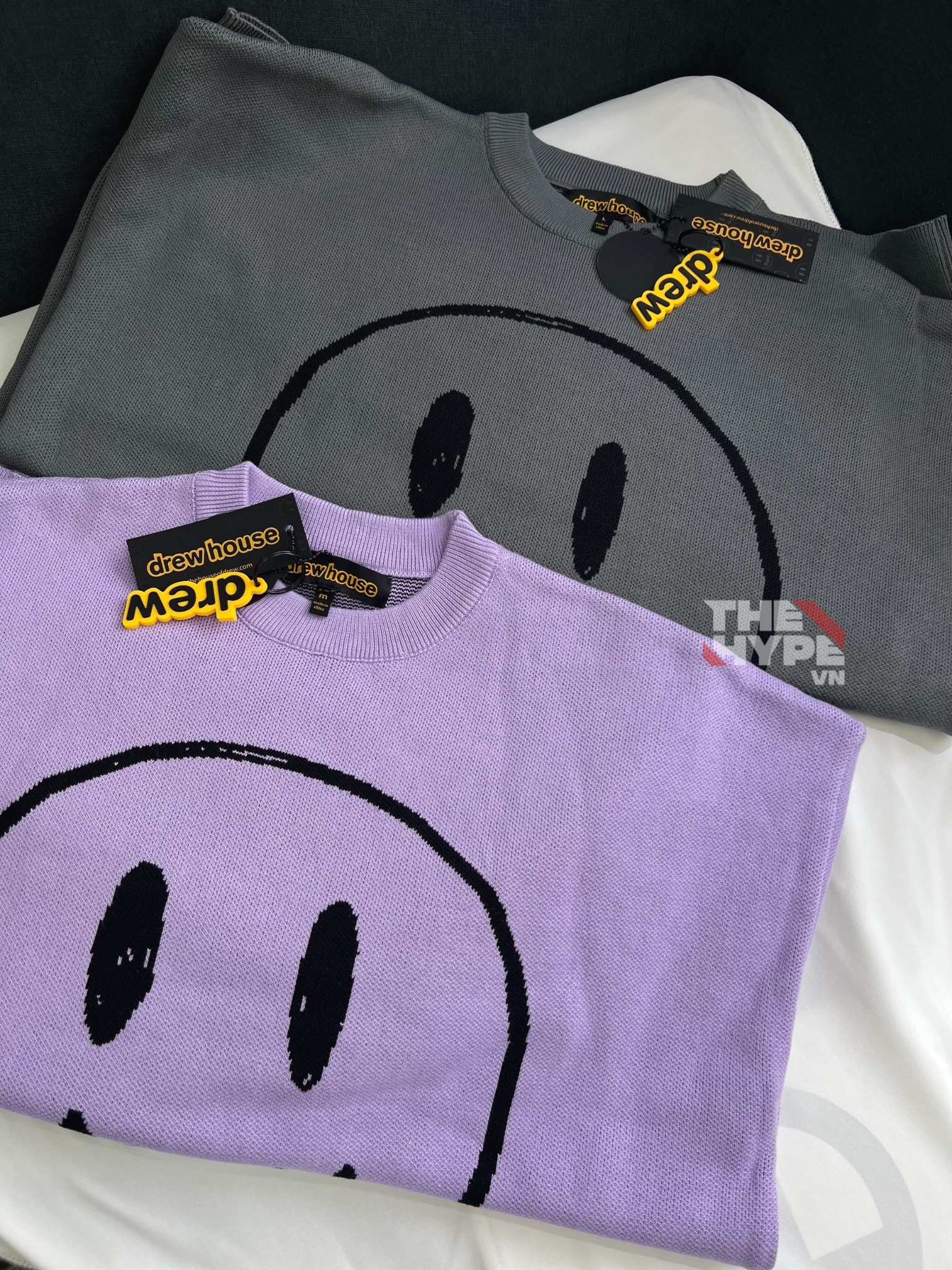 DREW SWEATER - Áo Sweater Drew House Mascot Painted Crewneck Sweater (Lavender) [Mirror Quality]