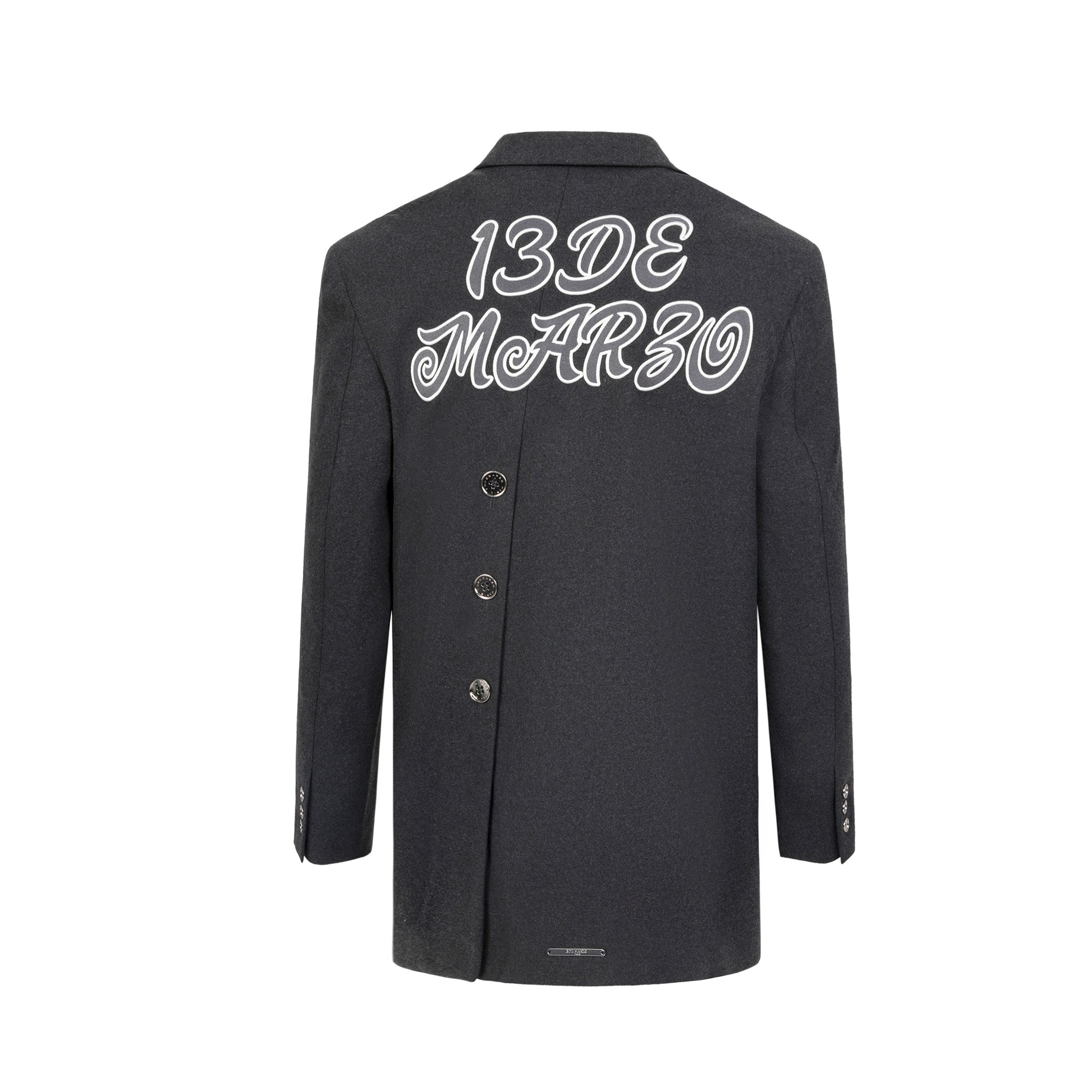 13DE MARZO BLAZER - Áo Blazer 13De Marzo Teddy Button (White) Best Quality