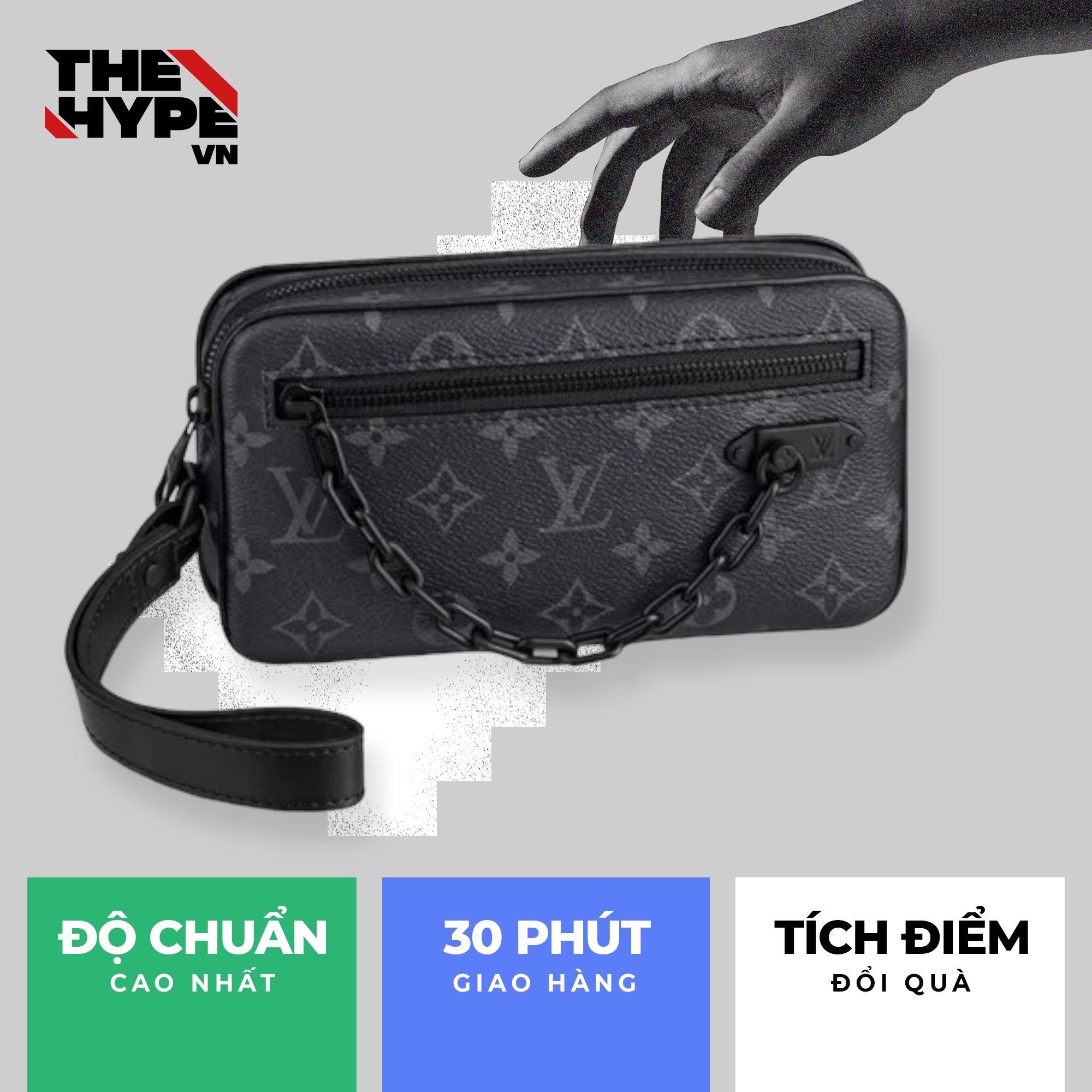 Túi Louis Vuitton Volga Monogram (Grey) [Mirror Quality]