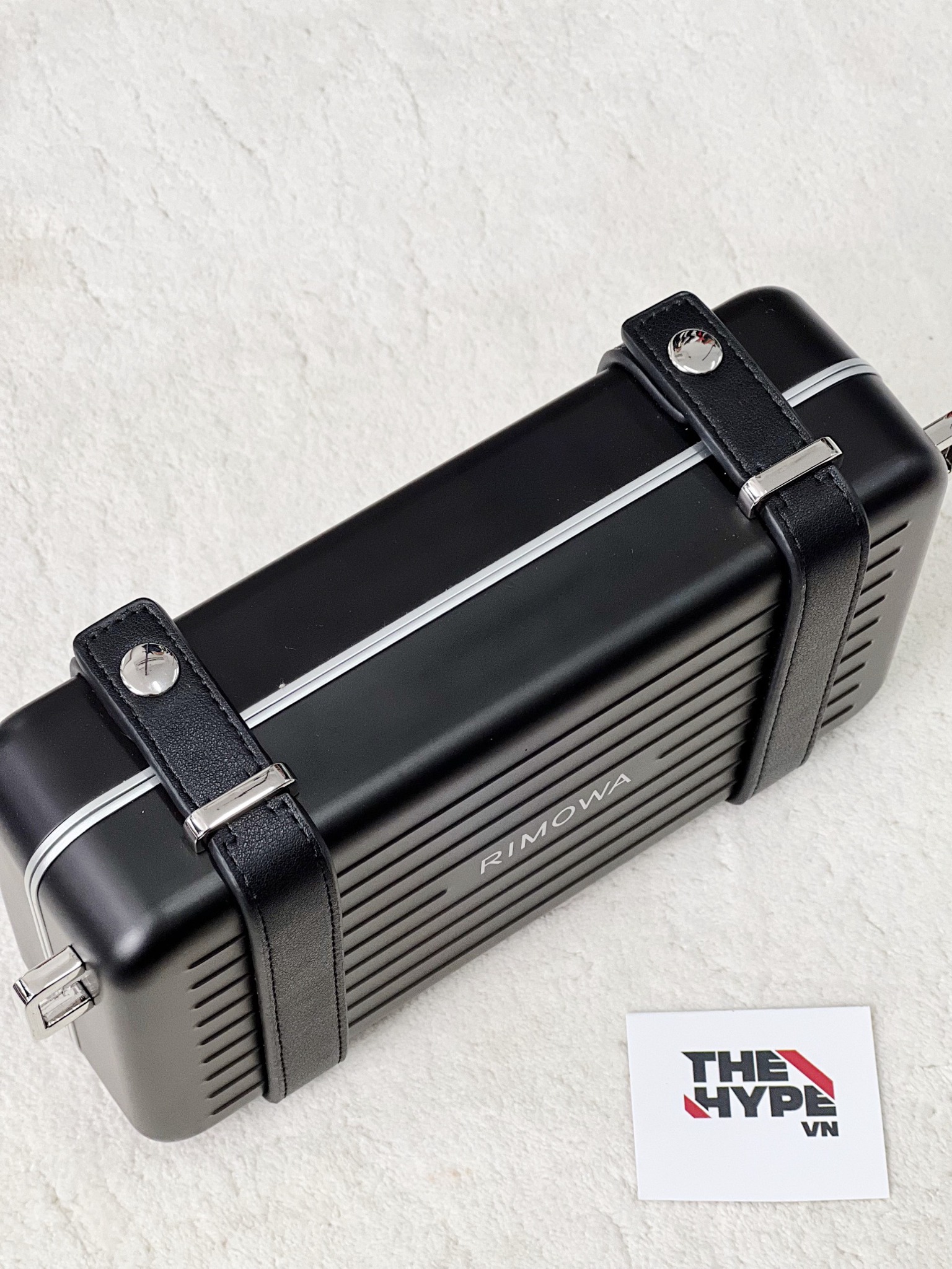 DIOR BAG - Túi Dior Rimowa Clutch Aluminum Calfskin (Black) [Mirror Quality]