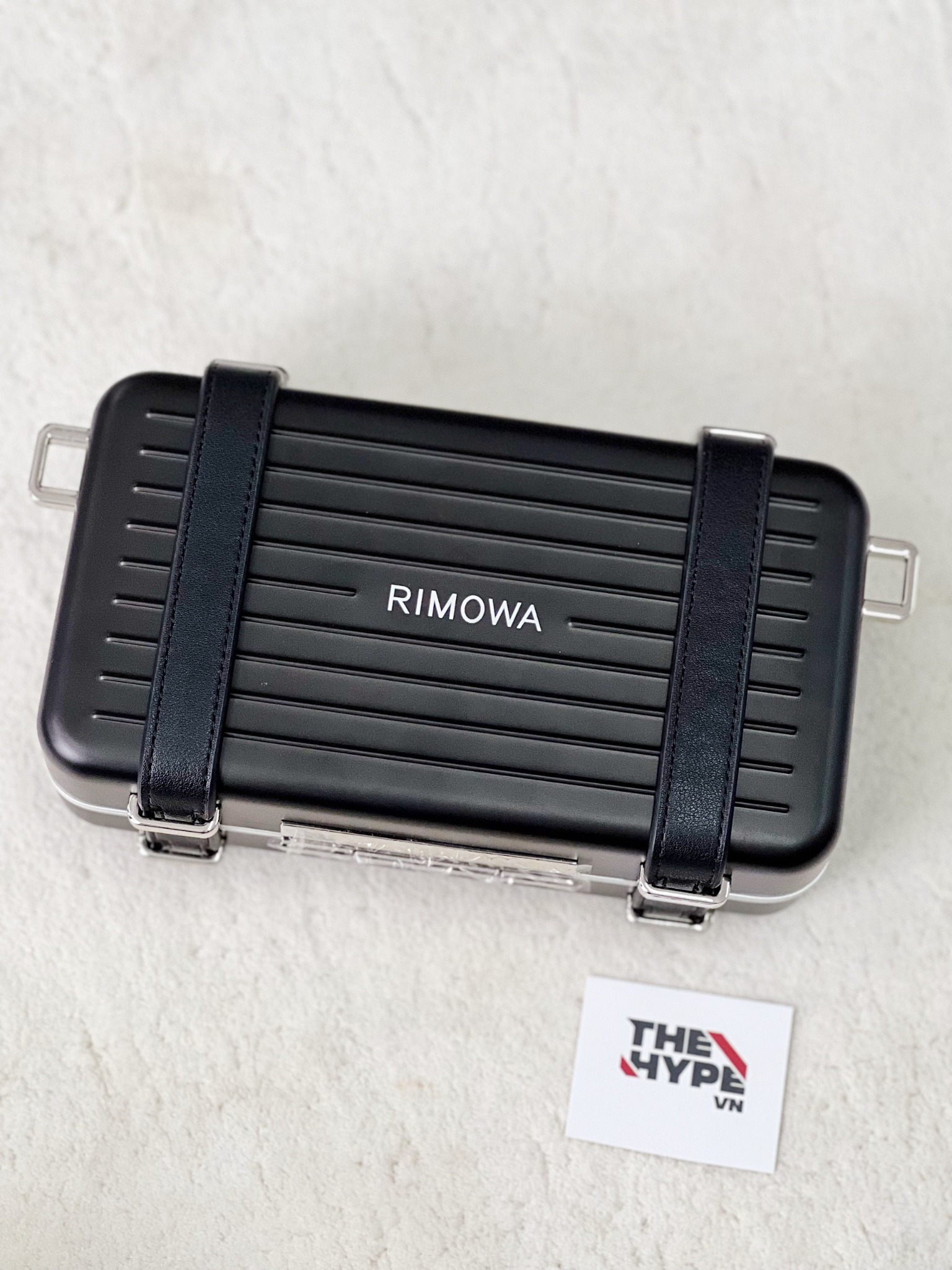 DIOR BAG - Túi Dior Rimowa Clutch Aluminum Calfskin (Black) [Mirror Quality]