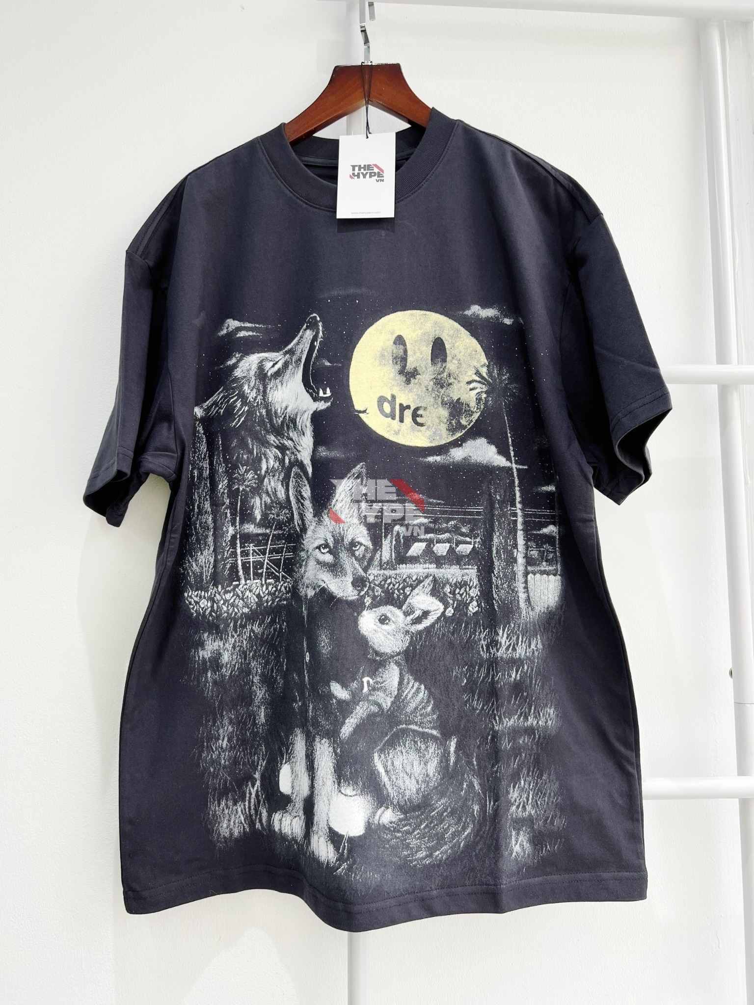 DREW TEE - Áo Thun Drew Full Moon SS23 (Đen) [Mirror Quality]