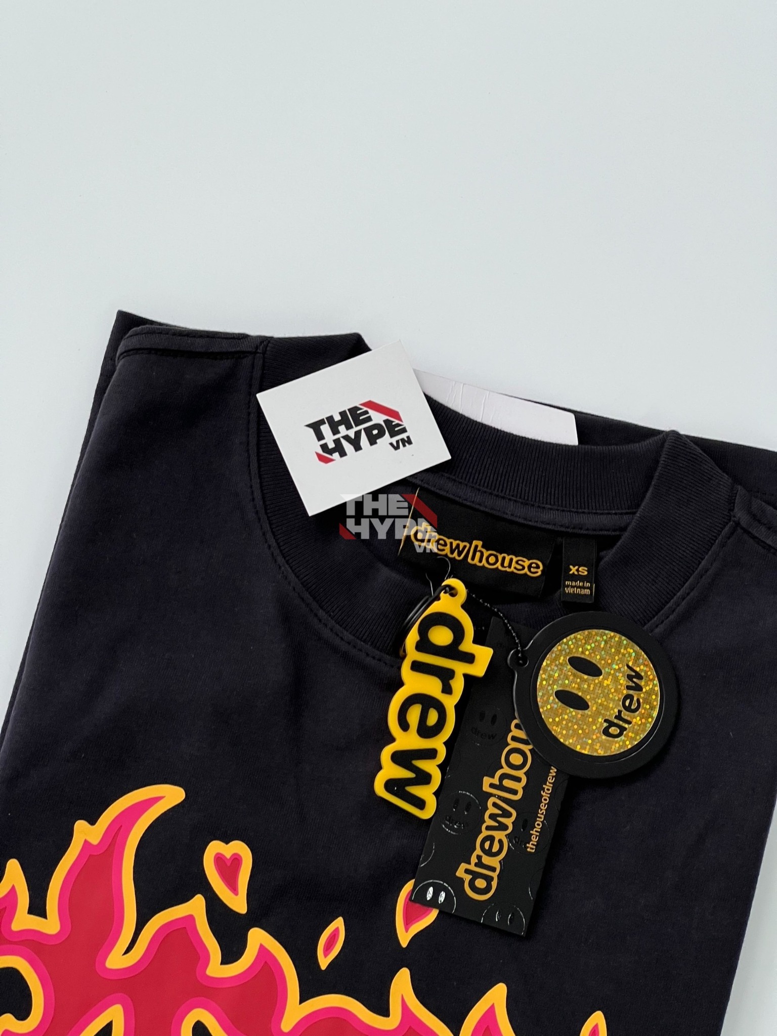 DREW TEE - Áo Thun Drew Faded Lit (Black) [Mirror Quality]