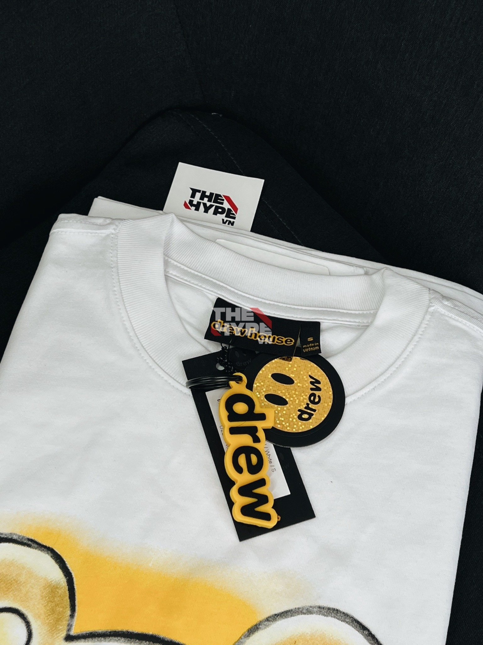 DREW TEE - Áo Thun Drew Heart Teddy SS23 (White) [Mirror Quality]