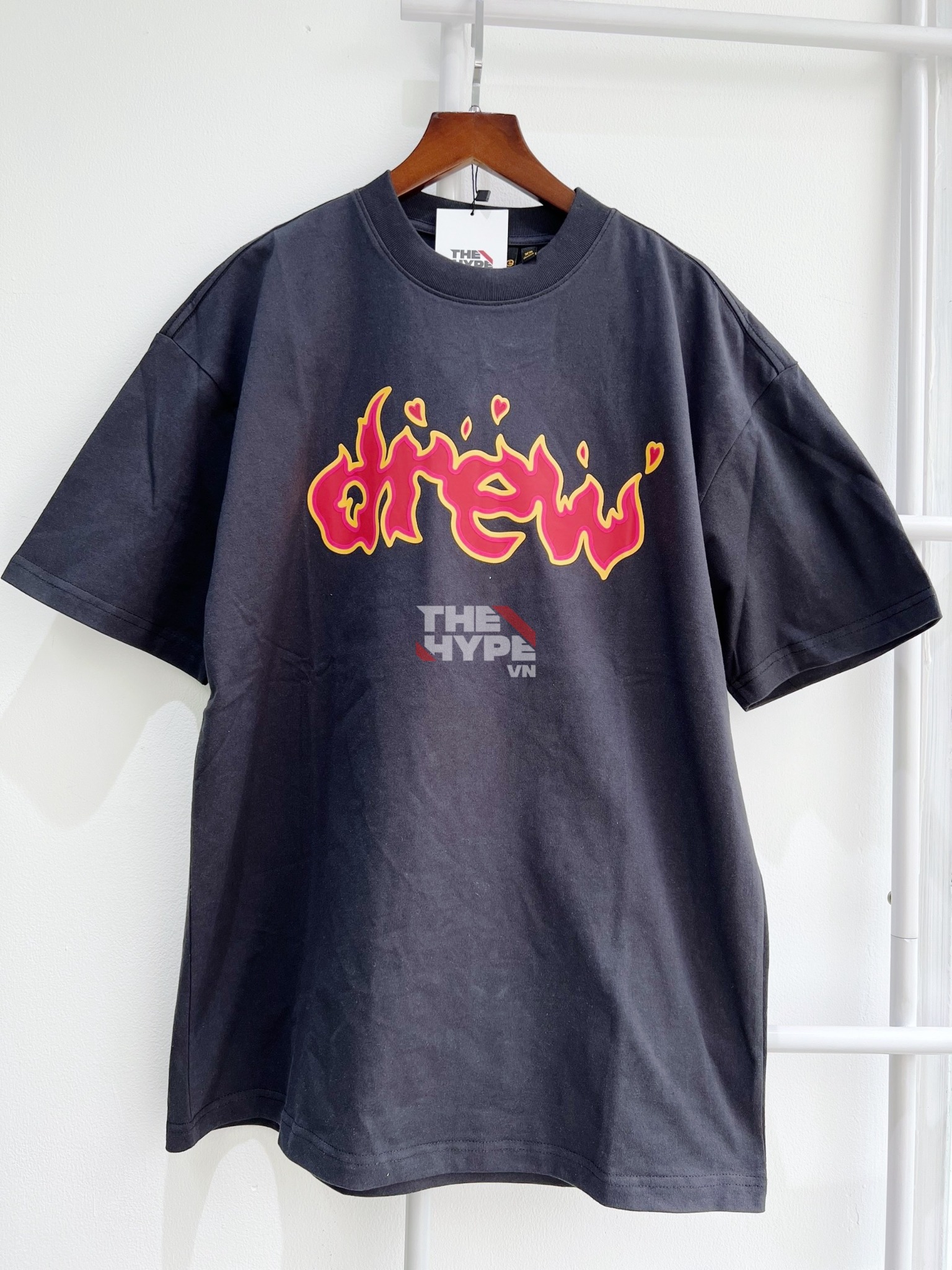 DREW TEE - Áo Thun Drew Faded Lit (Black) [Mirror Quality]
