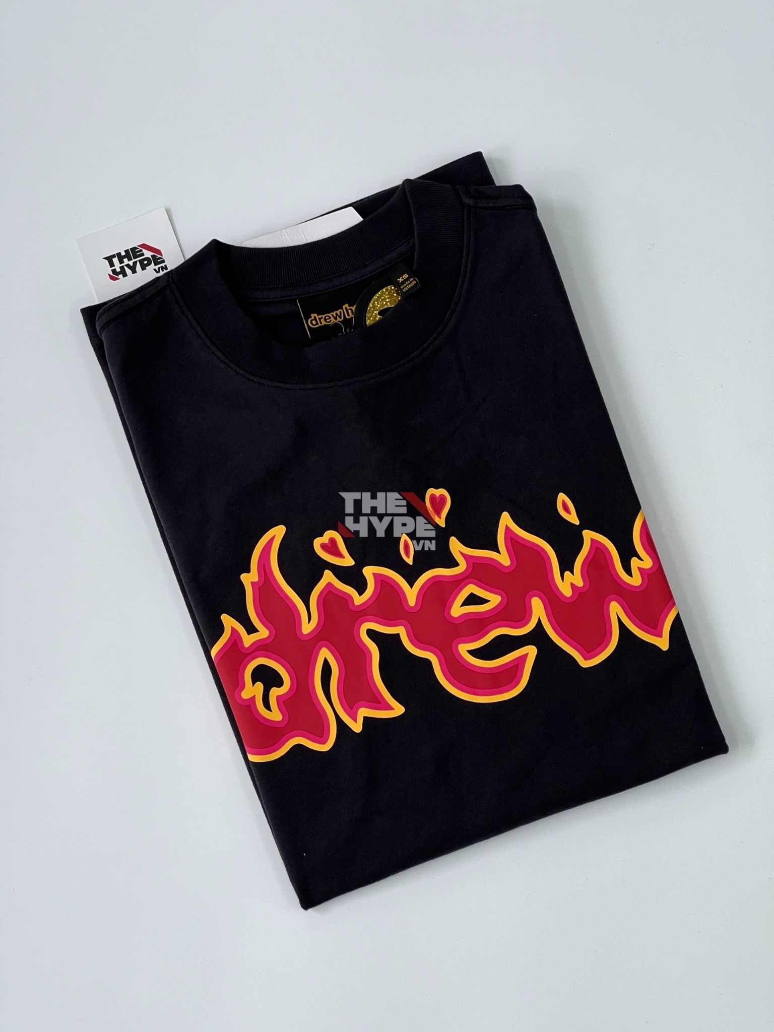 DREW TEE - Áo Thun Drew Faded Lit (Black) [Mirror Quality]