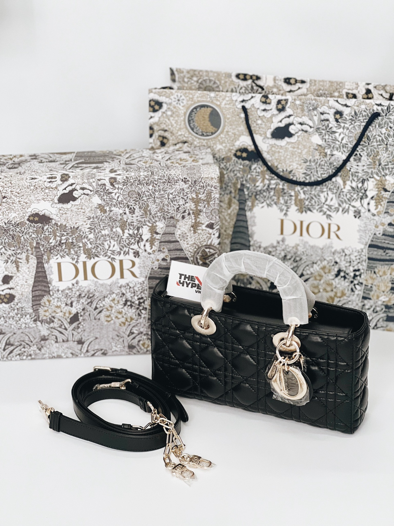 Túi Dior Lady D-Joy (Black) [Mirror Quality]