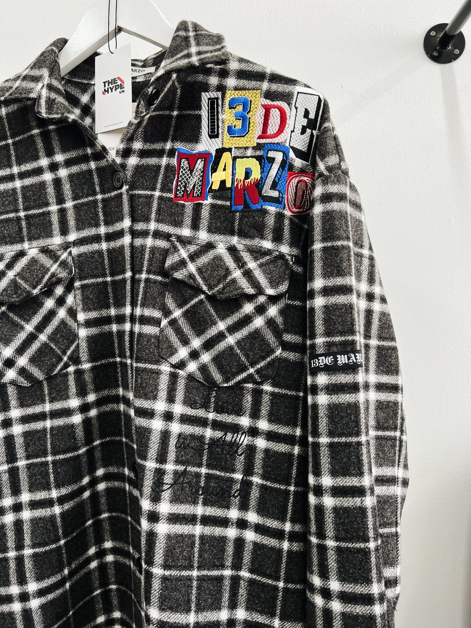 13DE MARZO TEE - Áo Thun 13De Marzo Shirt Caro teddy (Đen) Best Quality